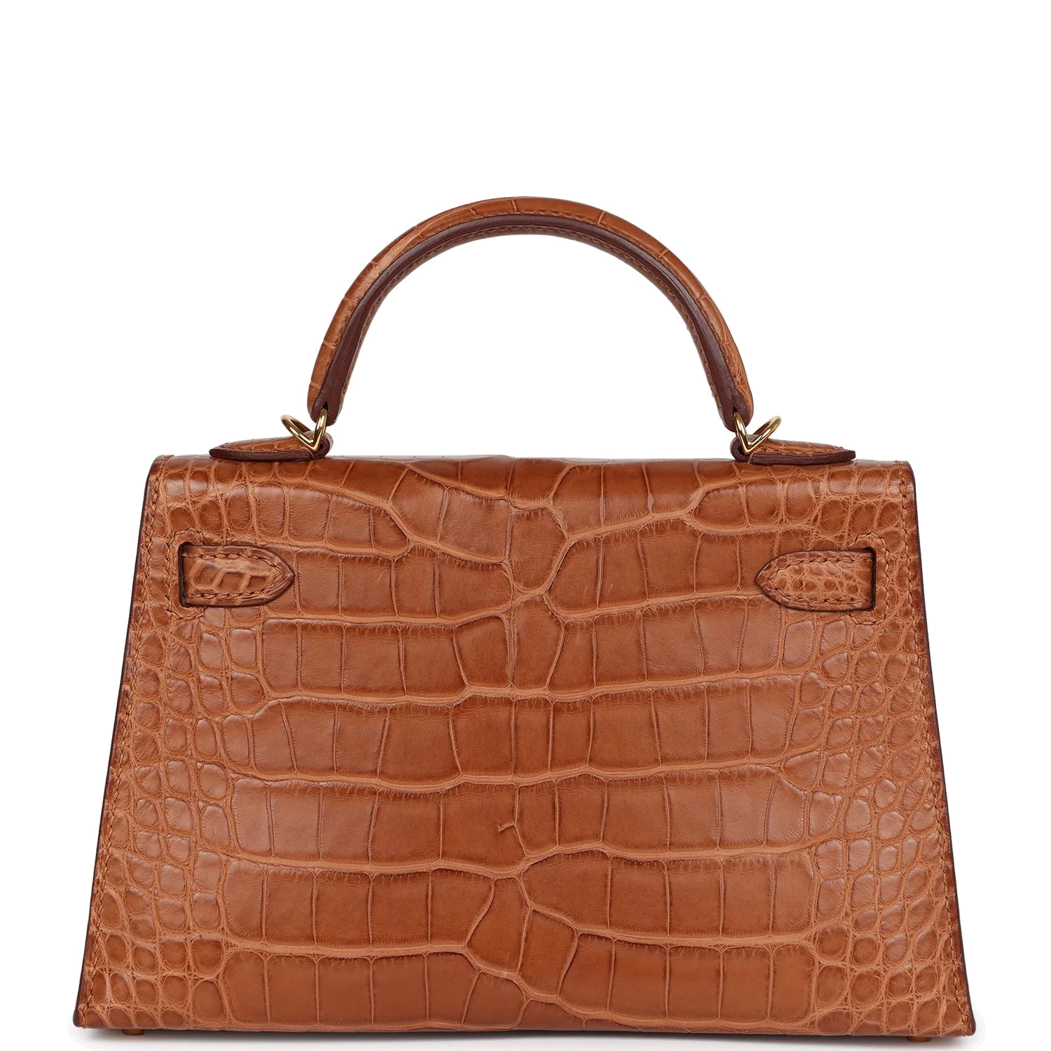 Hermes Kelly Sellier 20 Gold Matte Alligator Gold Hardware — фото 5