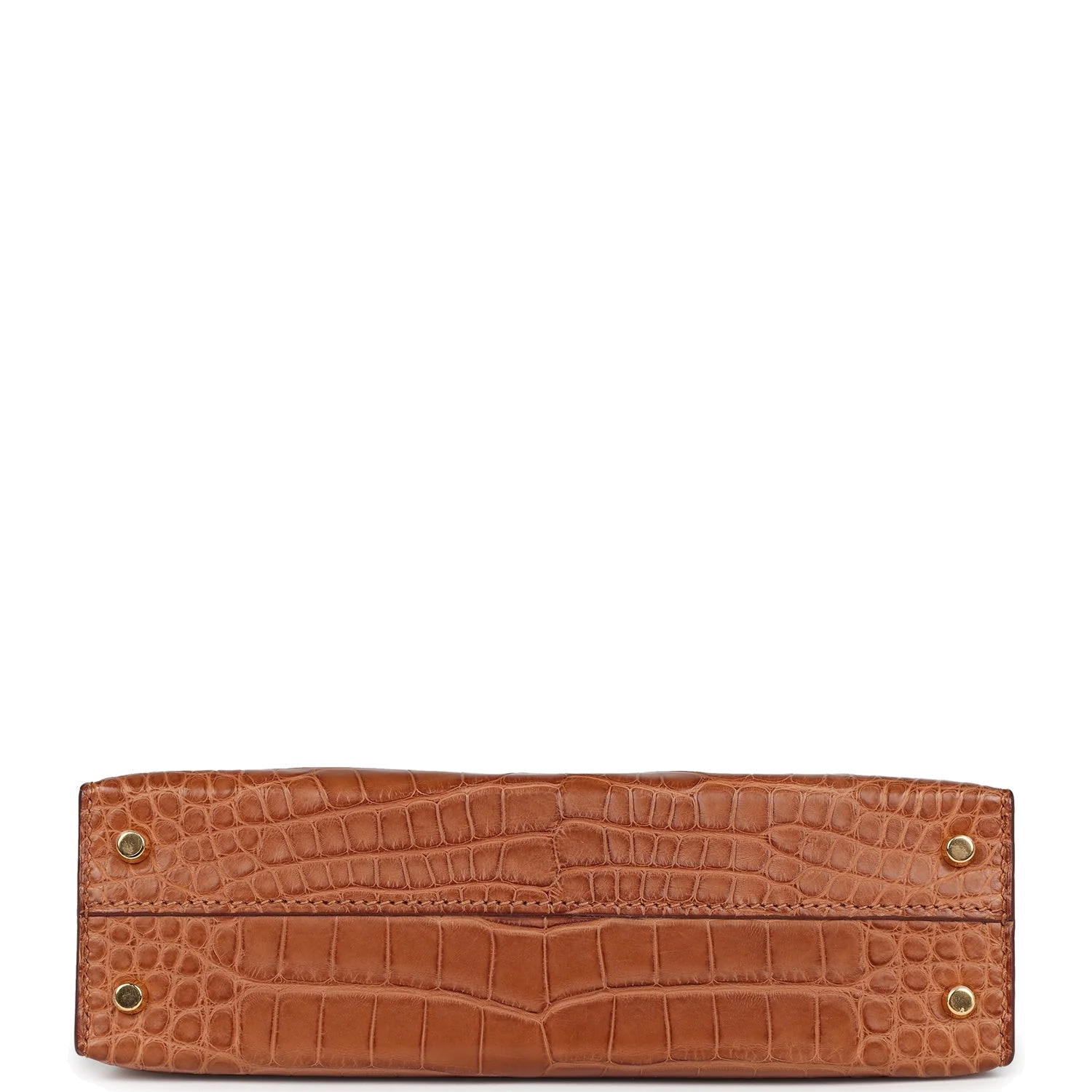 Hermes Kelly Sellier 20 Gold Matte Alligator Gold Hardware — фото 7
