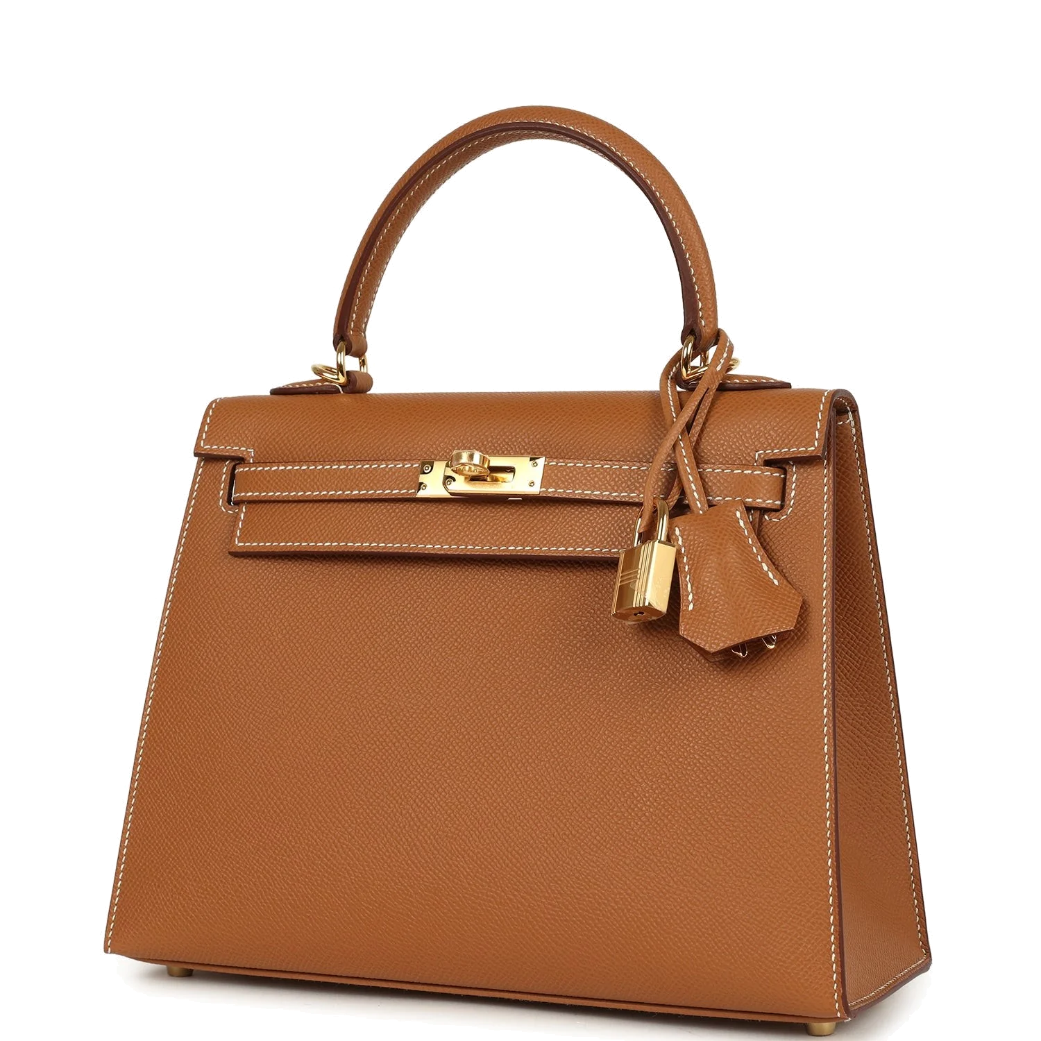 Hermes Kelly Sellier 25 Gold Epsom Gold Hardware — фото 3