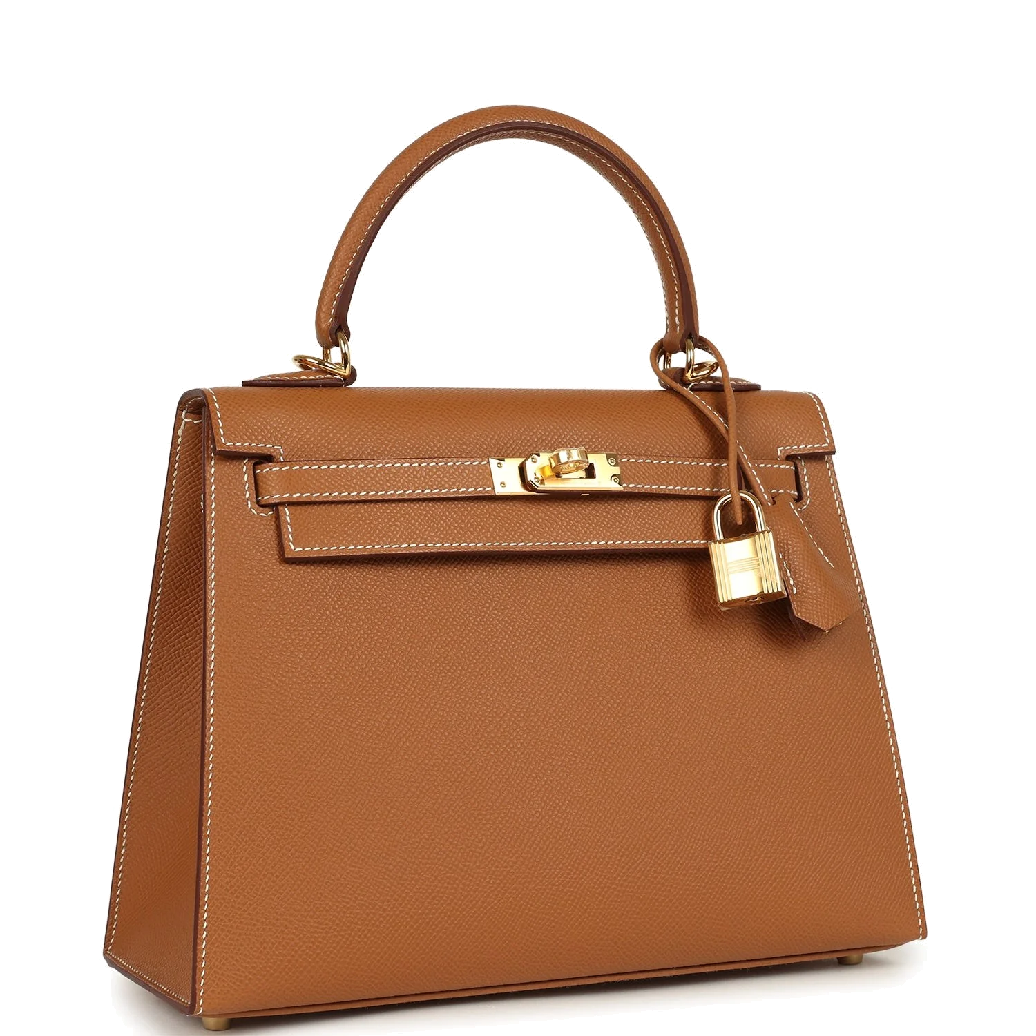 Hermes Kelly Sellier 25 Gold Epsom Gold Hardware — фото 4