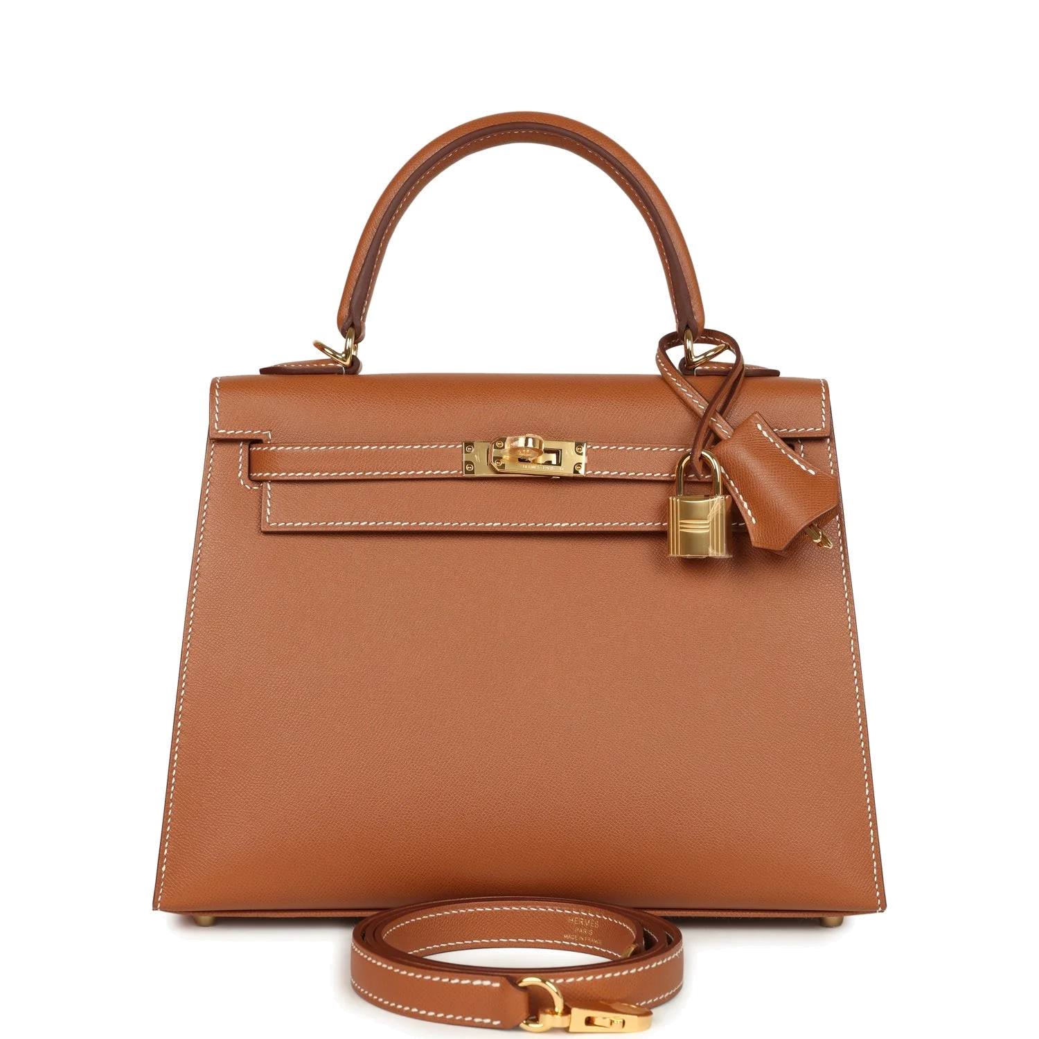 Hermes Kelly Sellier 25 Gold Madame Gold Hardware — фото 2