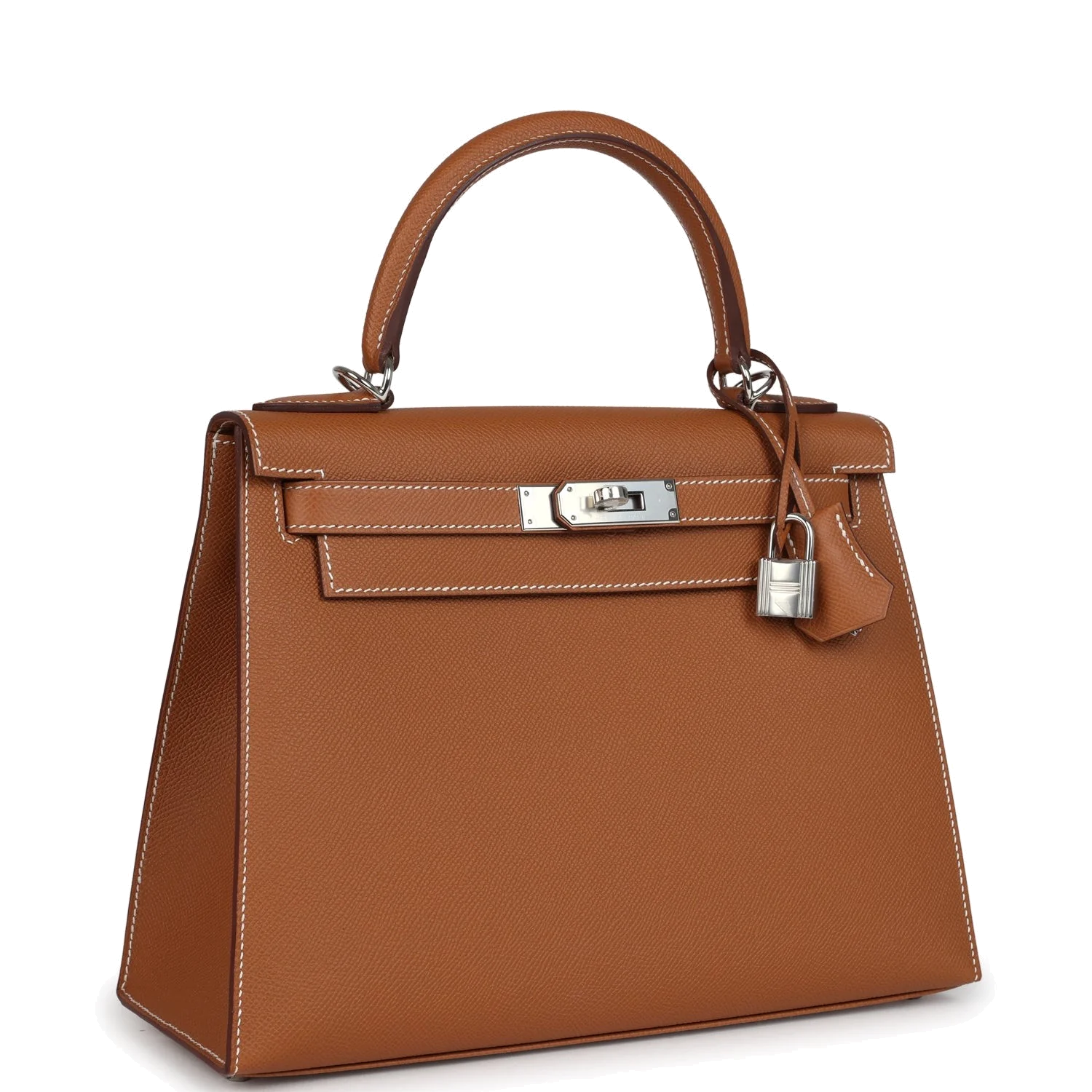 Hermes Kelly Sellier 28 Gold Epsom Palladium Hardware — фото 3