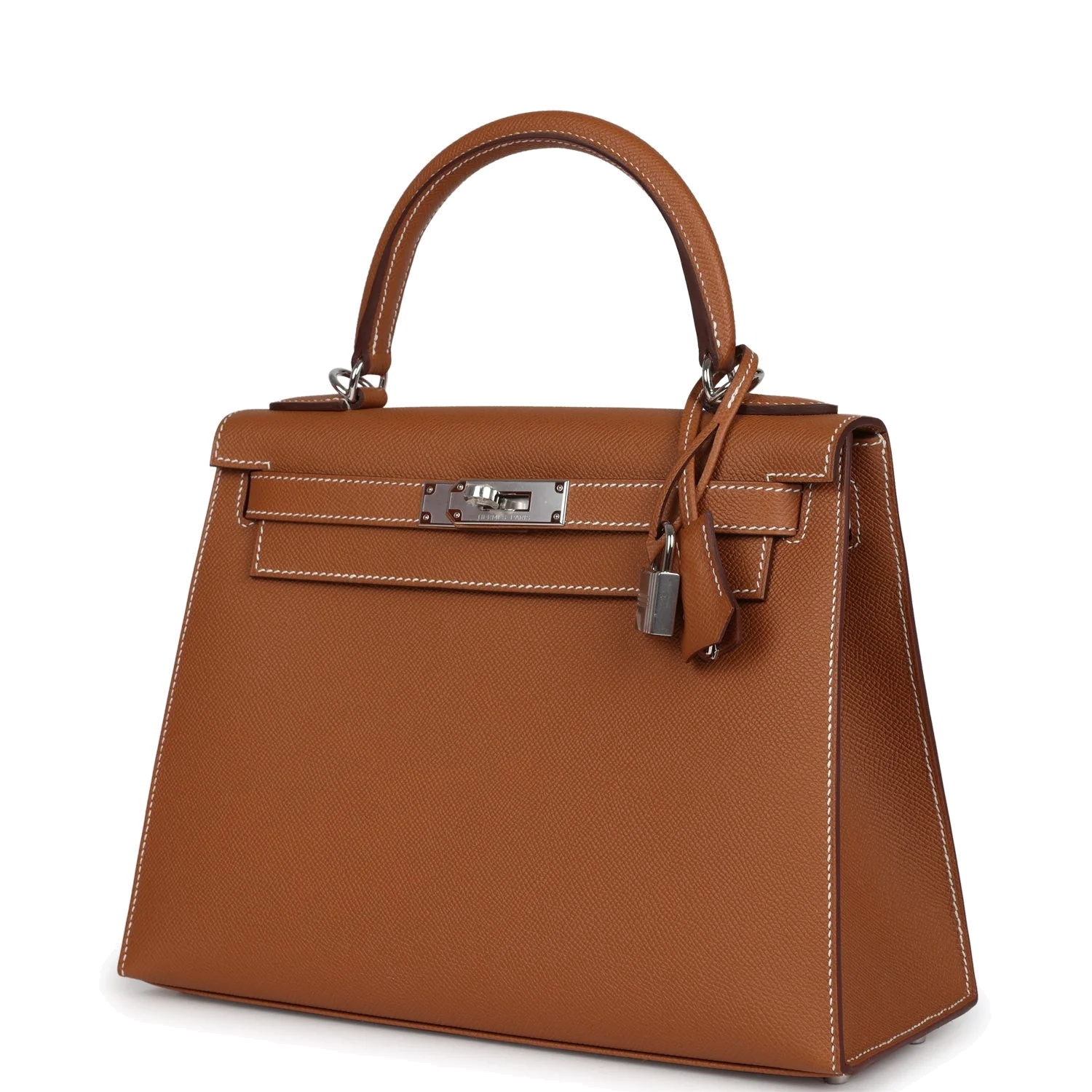 Hermes Kelly Sellier 28 Gold Epsom Palladium Hardware — фото 6