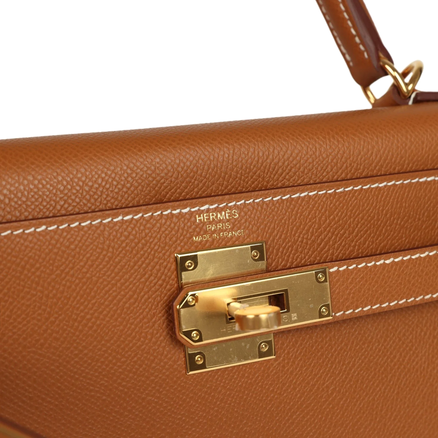 Hermes Kelly Sellier 28 Gold Epsom Gold Hardware — фото 8