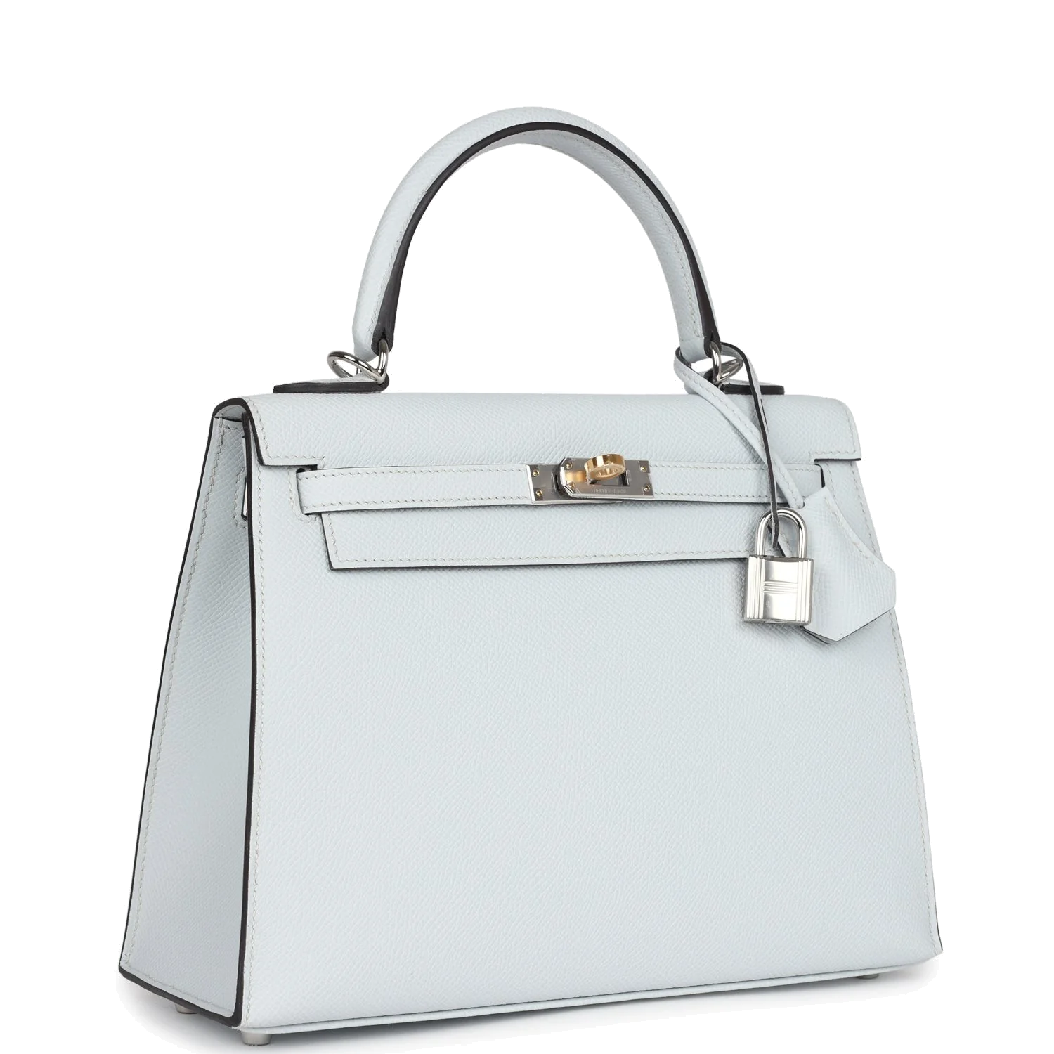 Hermes Kelly Sellier 25 Gris Platine Epsom Electrum Hardware — фото 3