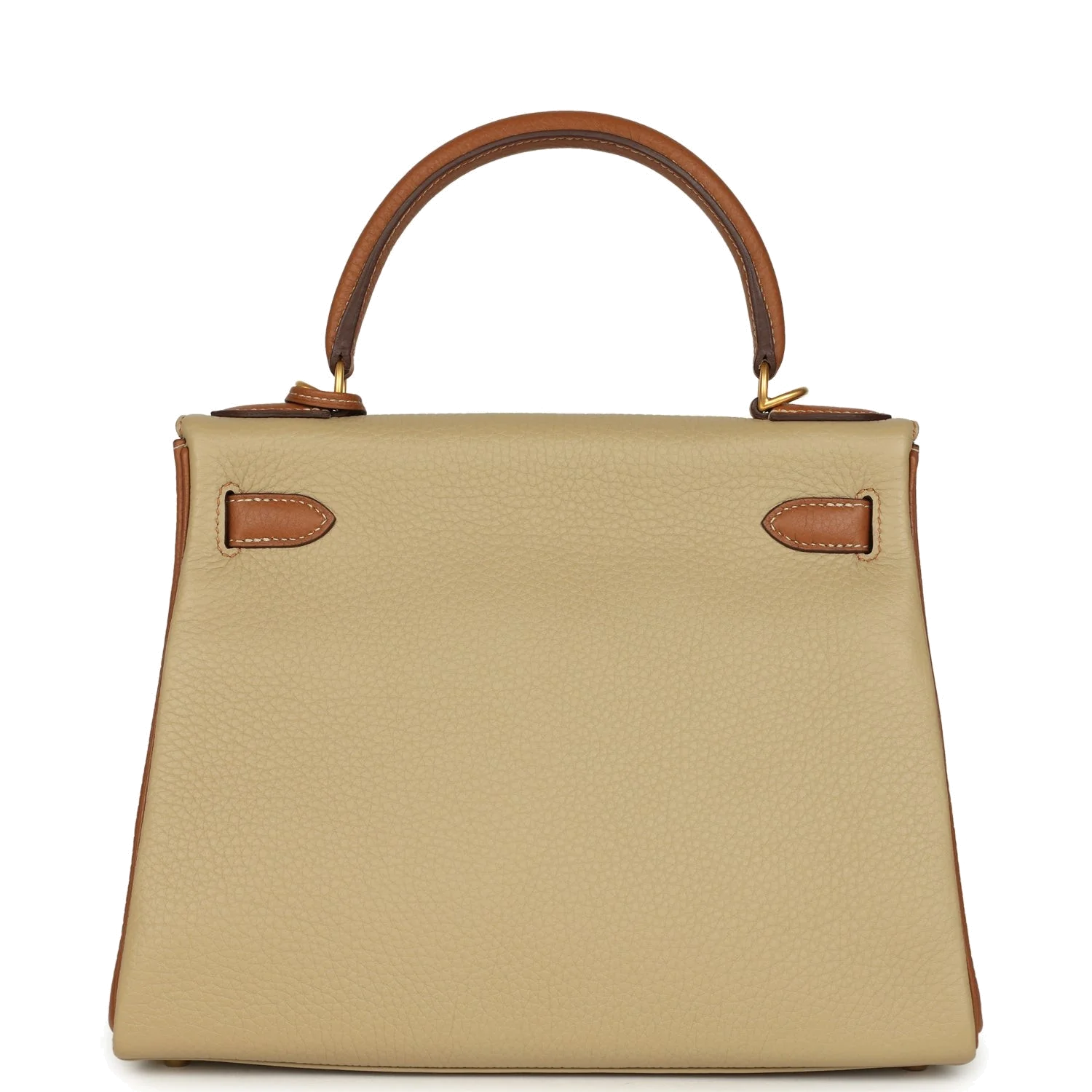 Hermes Special Order (HSS) Kelly Retourne 28 Gold and Trench Clemence Brushed Gold Hardware — фото 5
