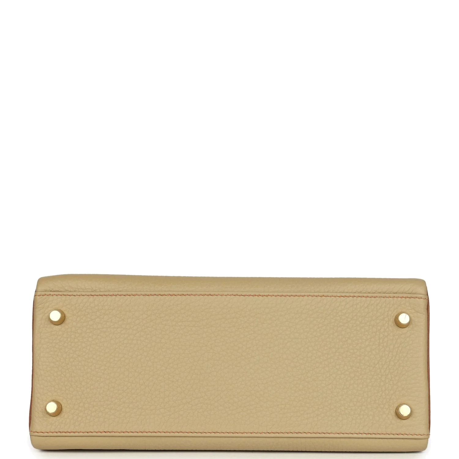 Hermes Special Order (HSS) Kelly Retourne 28 Gold and Trench Clemence Brushed Gold Hardware — фото 7