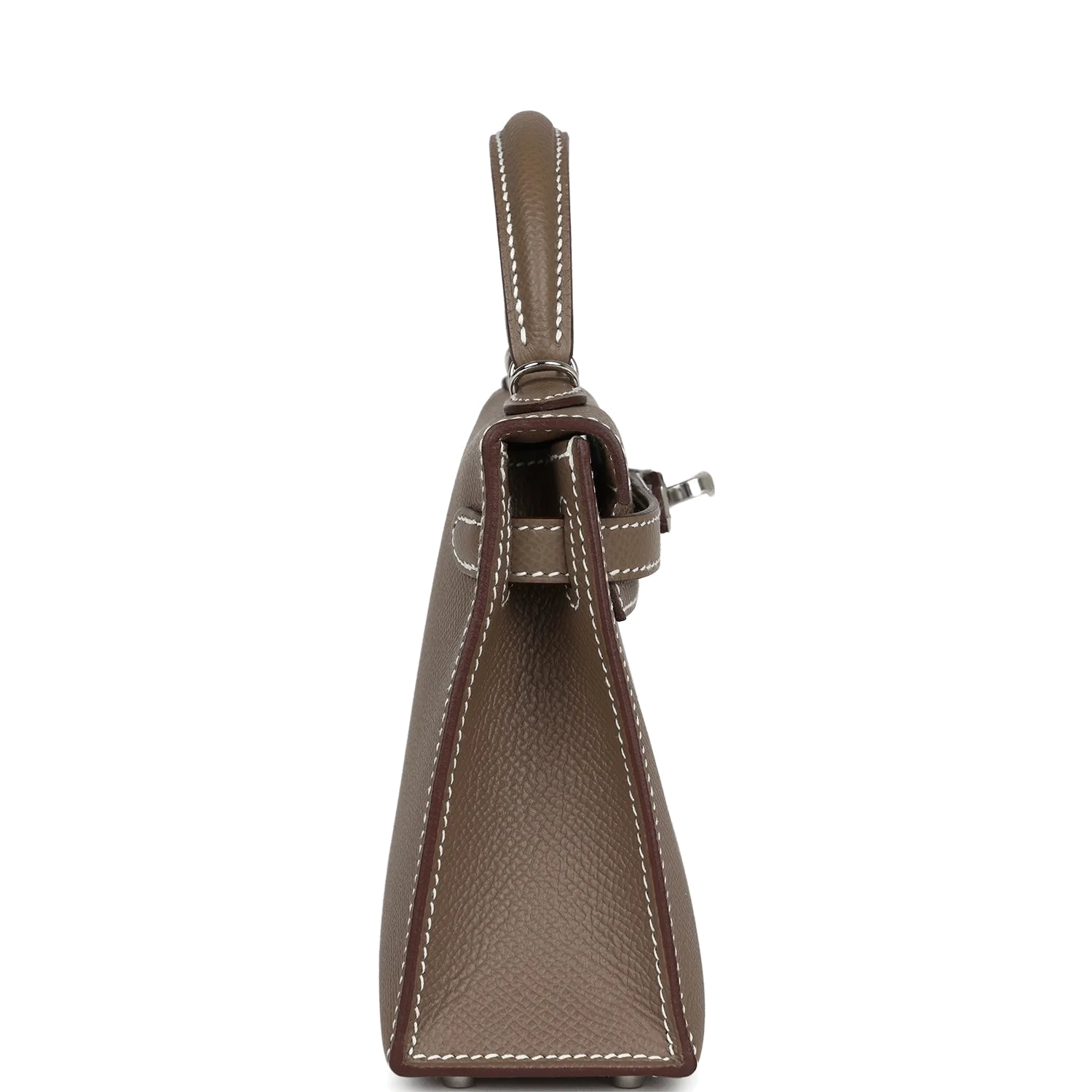 Hermes Kelly Sellier 20 Etoupe Epsom Palladium Hardware — фото 5