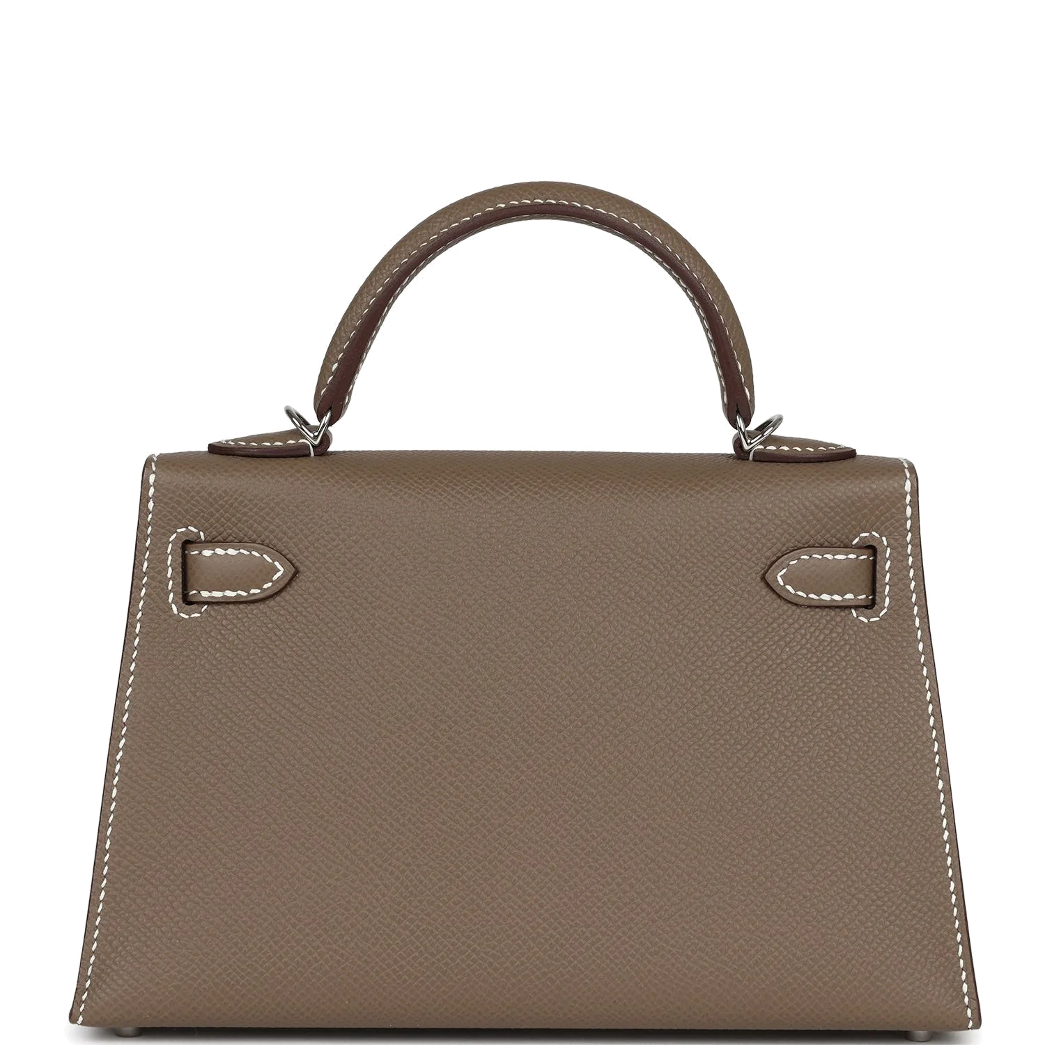 Hermes Kelly Sellier 20 Etoupe Epsom Palladium Hardware — фото 6