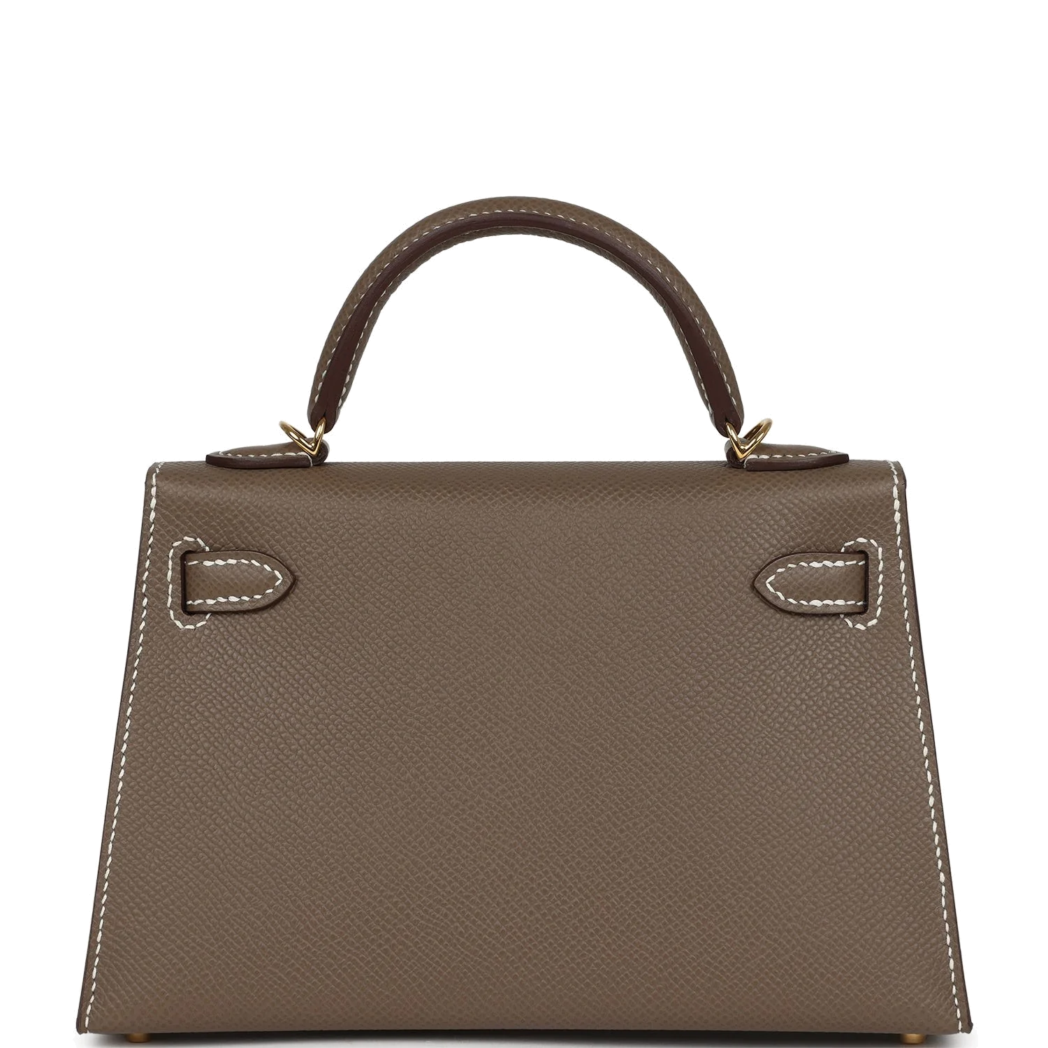 Hermes Kelly Sellier 20 Etoupe Epsom Gold Hardware — фото 6