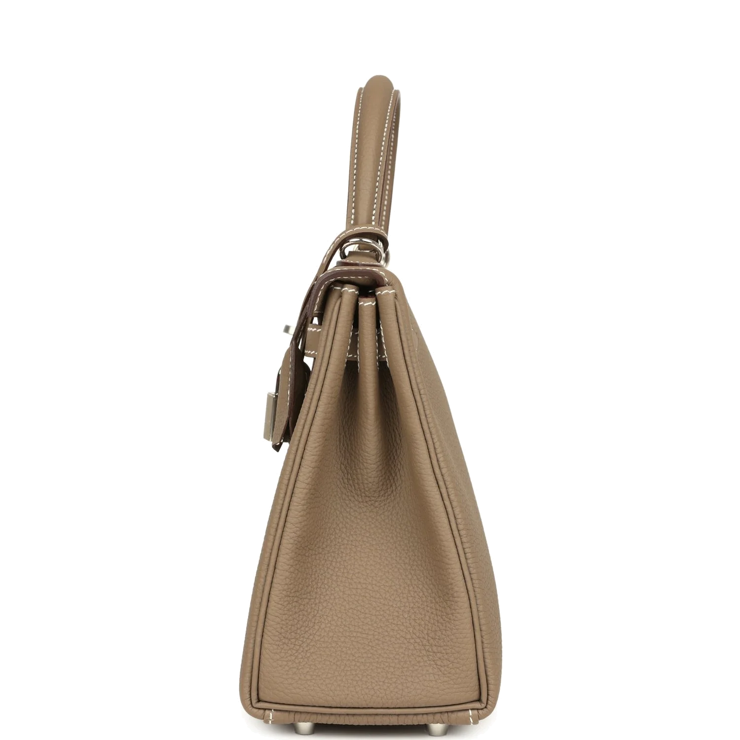 Hermes Kelly Retourne 25 Etoupe Togo Palladium Hardware — фото 4