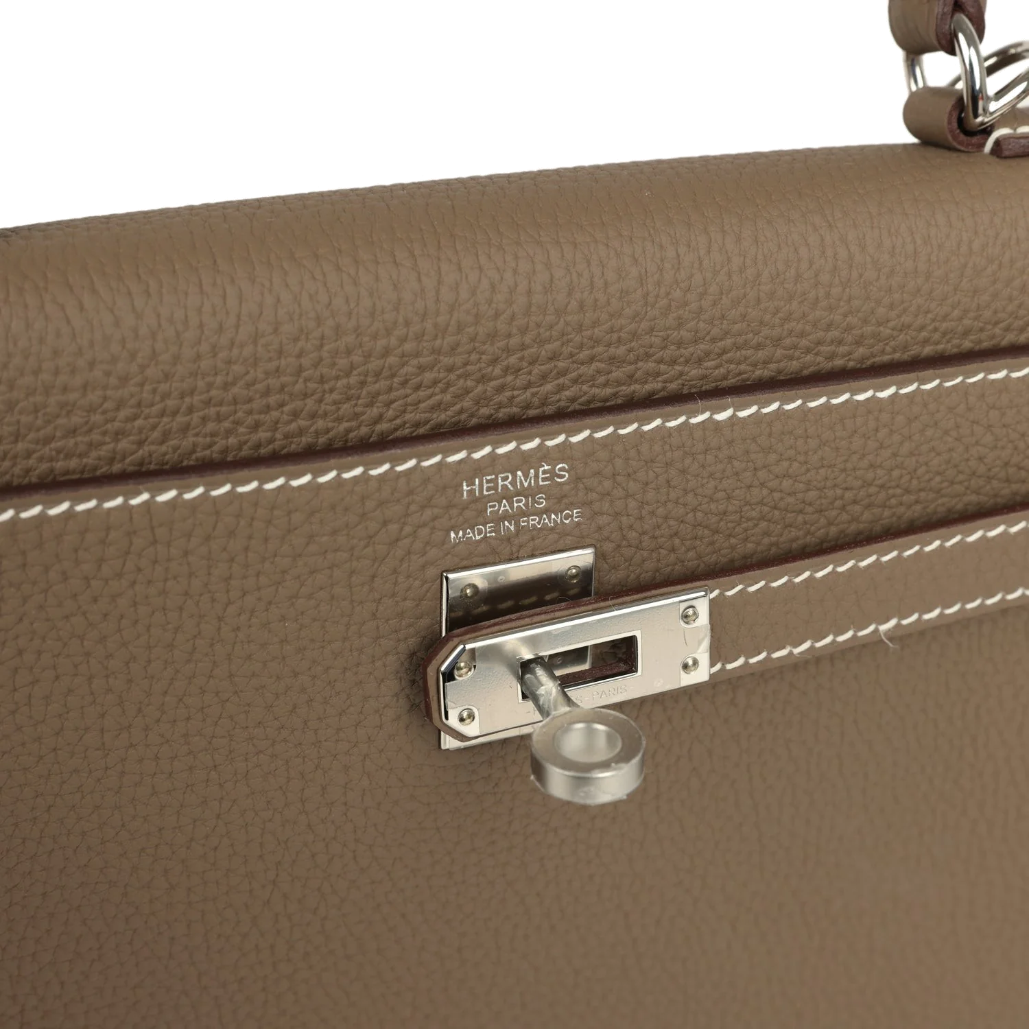 Hermes Kelly Retourne 25 Etoupe Togo Palladium Hardware — фото 8
