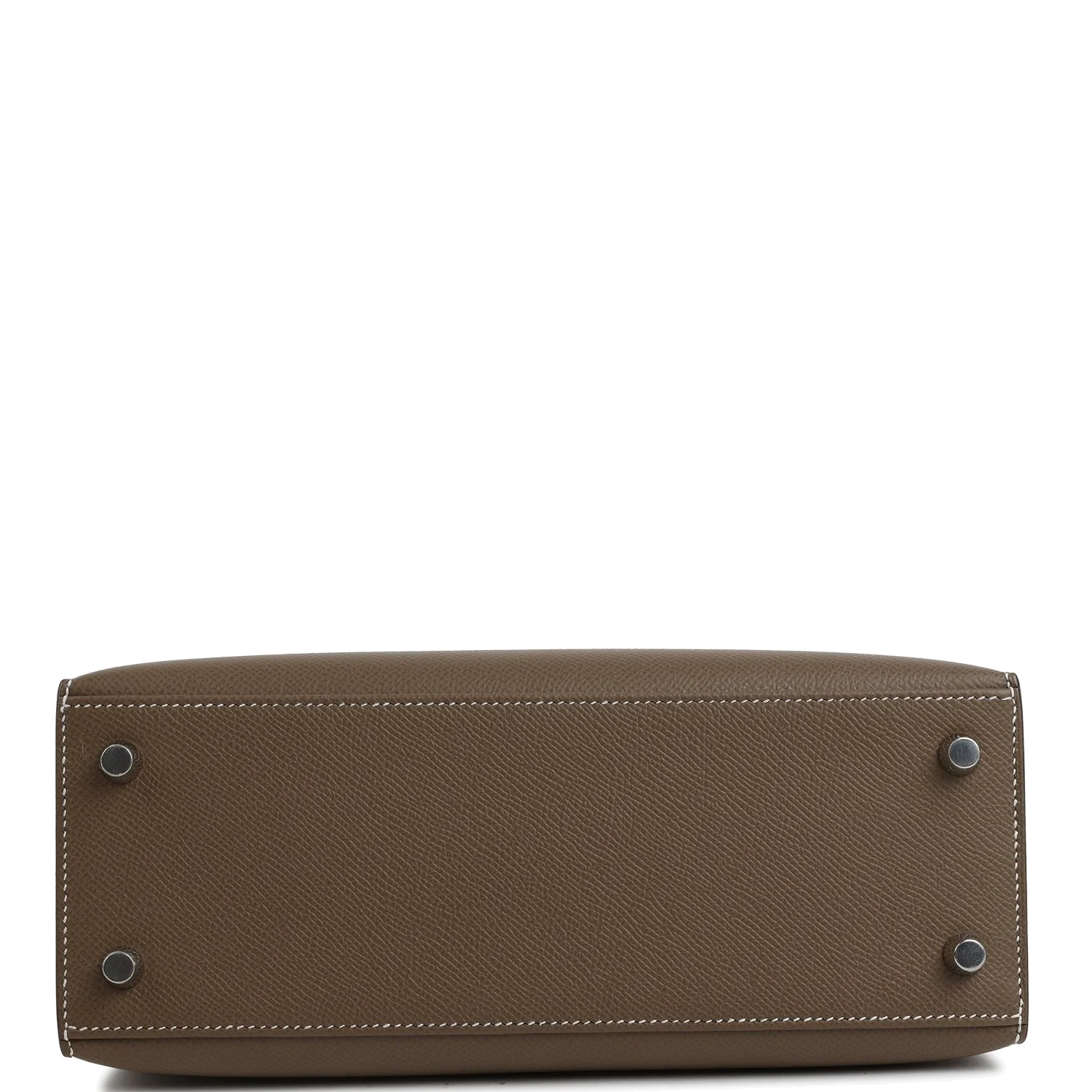 Hermes Kelly Sellier 25 Etoupe Epsom Palladium Hardware — фото 7
