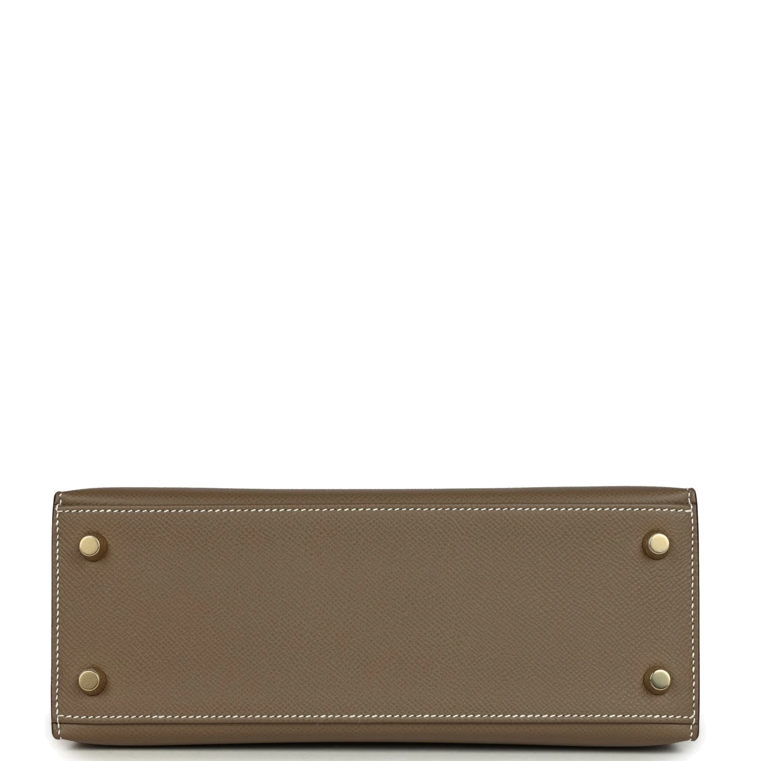 Hermes Kelly Sellier 25 Etoupe Epsom Gold Hardware — фото 7
