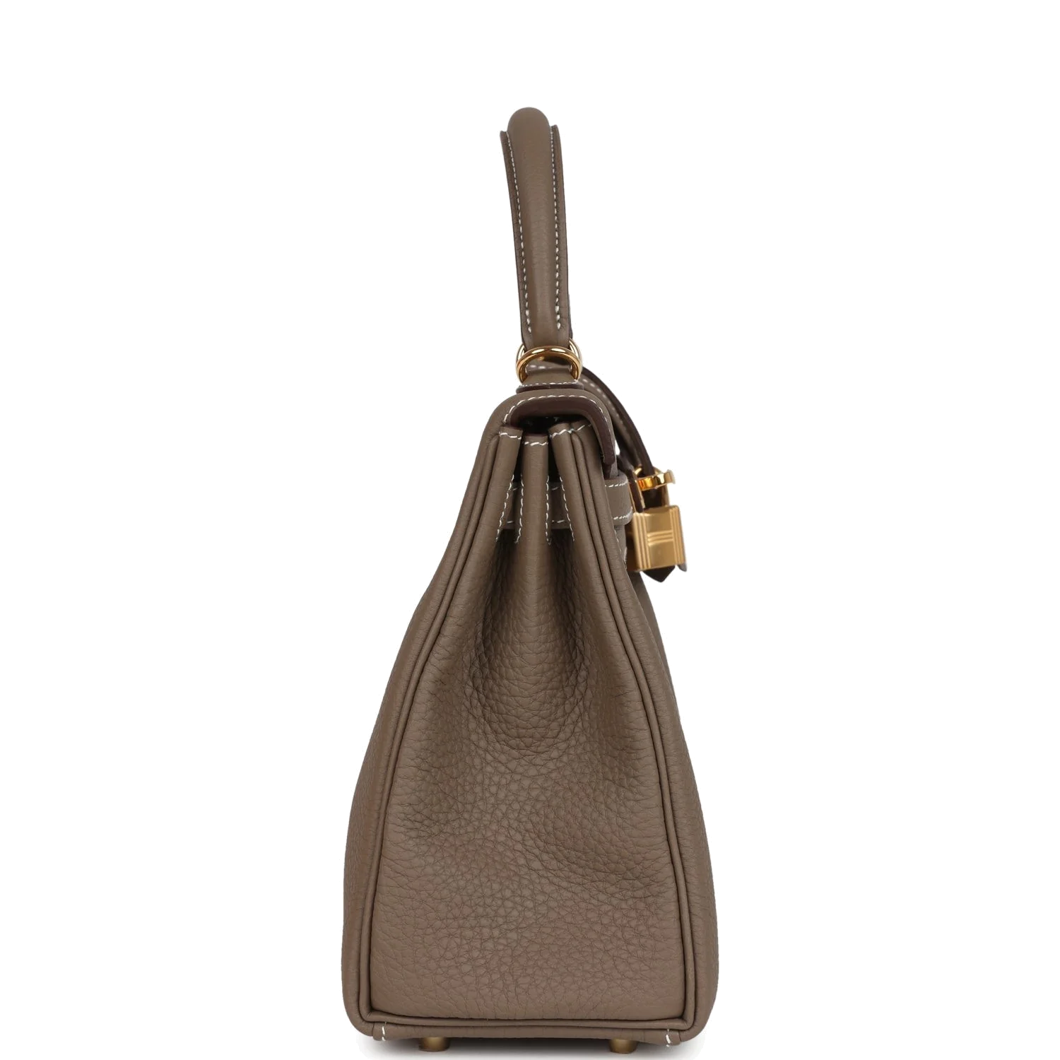Hermes Kelly Retourne 25 Etoupe Togo Gold Hardware — фото 5