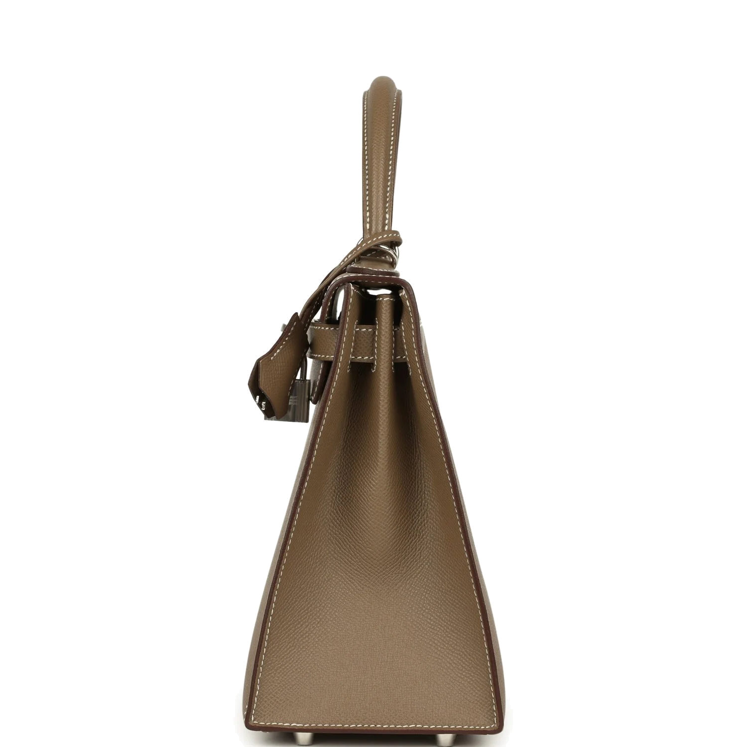Hermes Kelly Sellier 28 Etoupe Epsom Palladium Hardware — фото 4