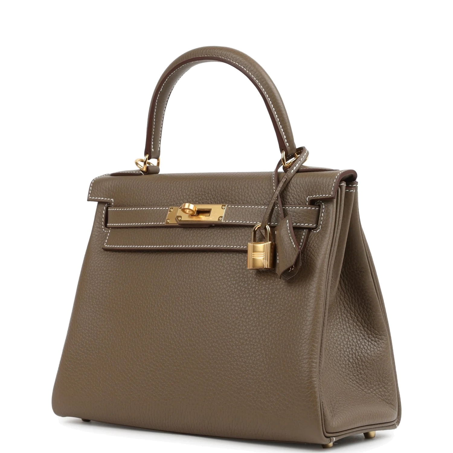 Hermes Kelly Retourne 28 Etoupe Clemence Gold Hardware — фото 6