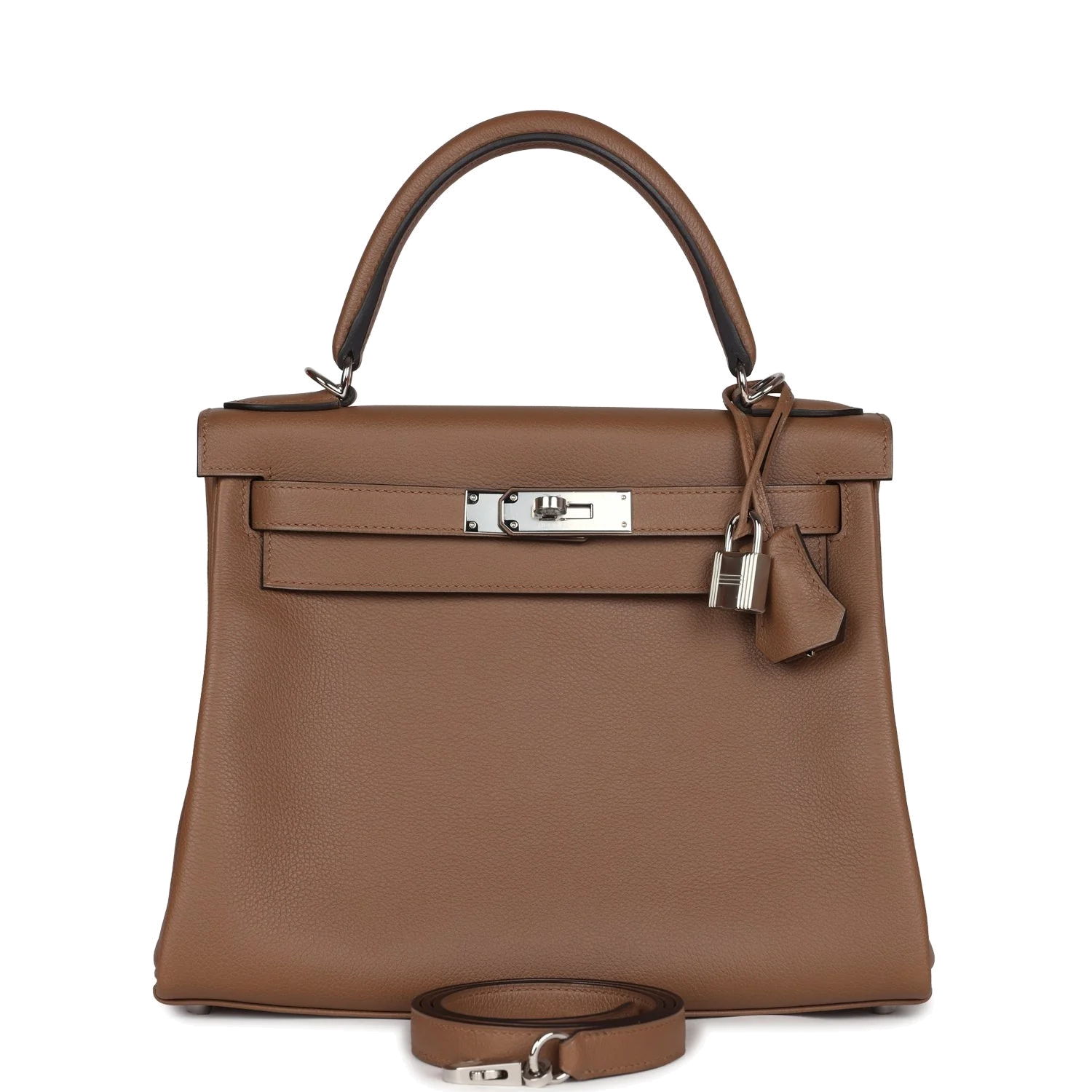 Hermes Kelly Retourne 28 Alezan Evercolor Palladium Hardware — фото 2