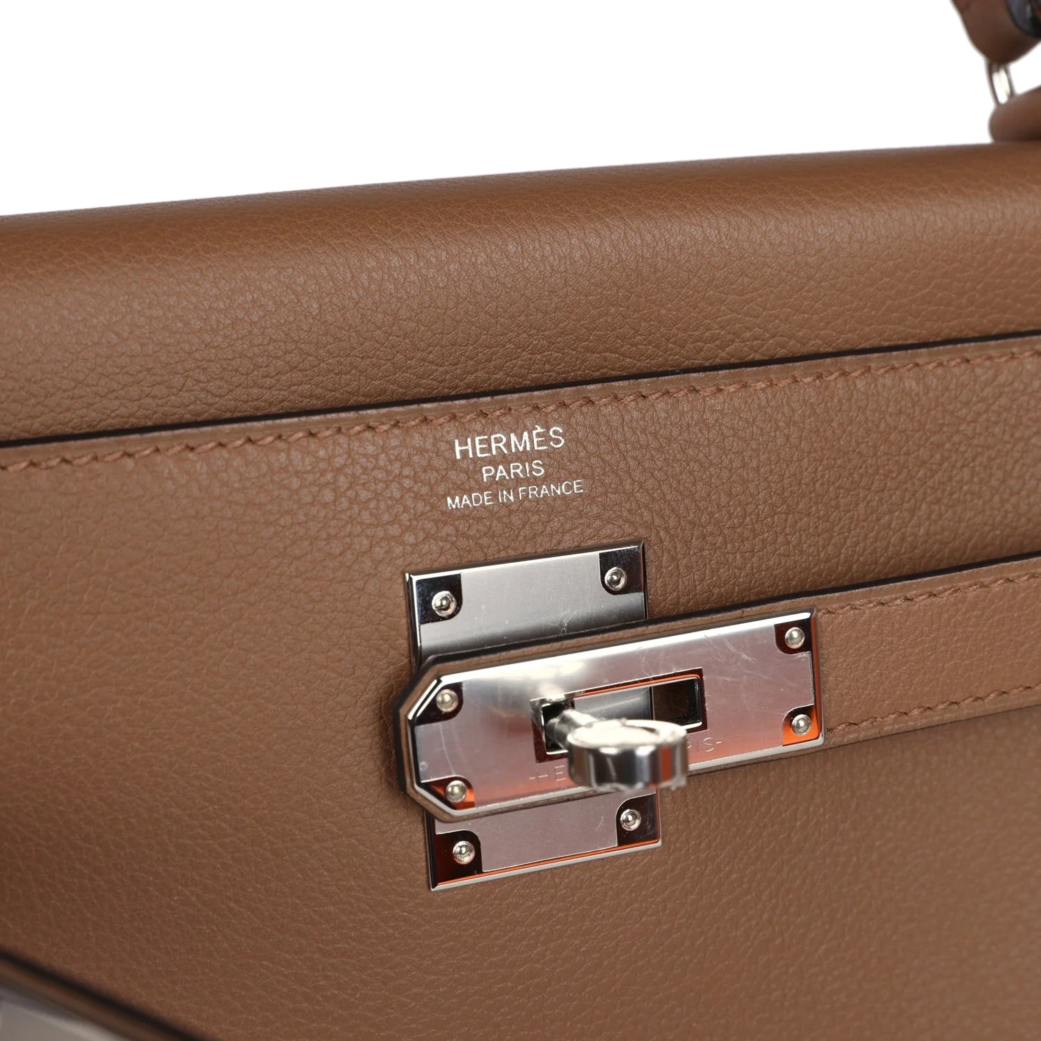 Hermes Kelly Retourne 28 Alezan Evercolor Palladium Hardware — фото 8