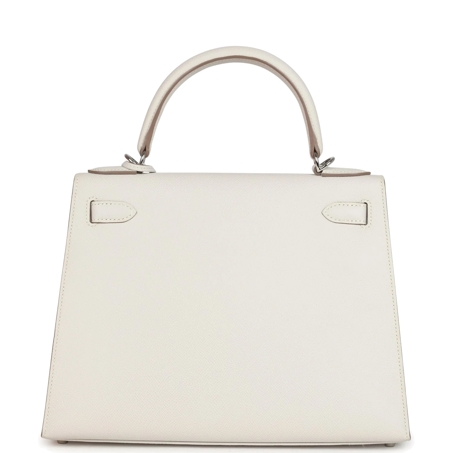 Hermes Kelly Sellier 28 Gris Pale Epsom Palladium Hardware — фото 5