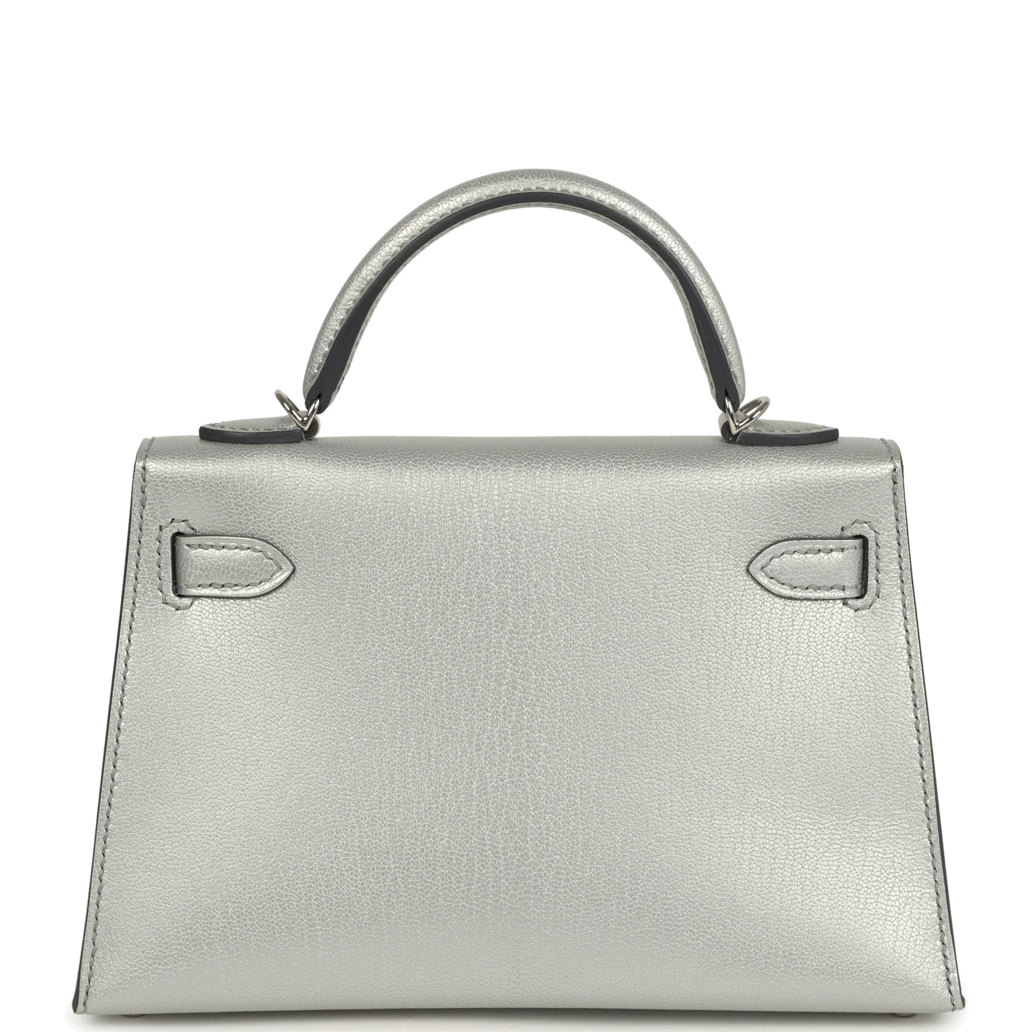 Hermes Kelly Sellier 20 Argent Chevre Chamkilight Palladium Hardware — фото 5