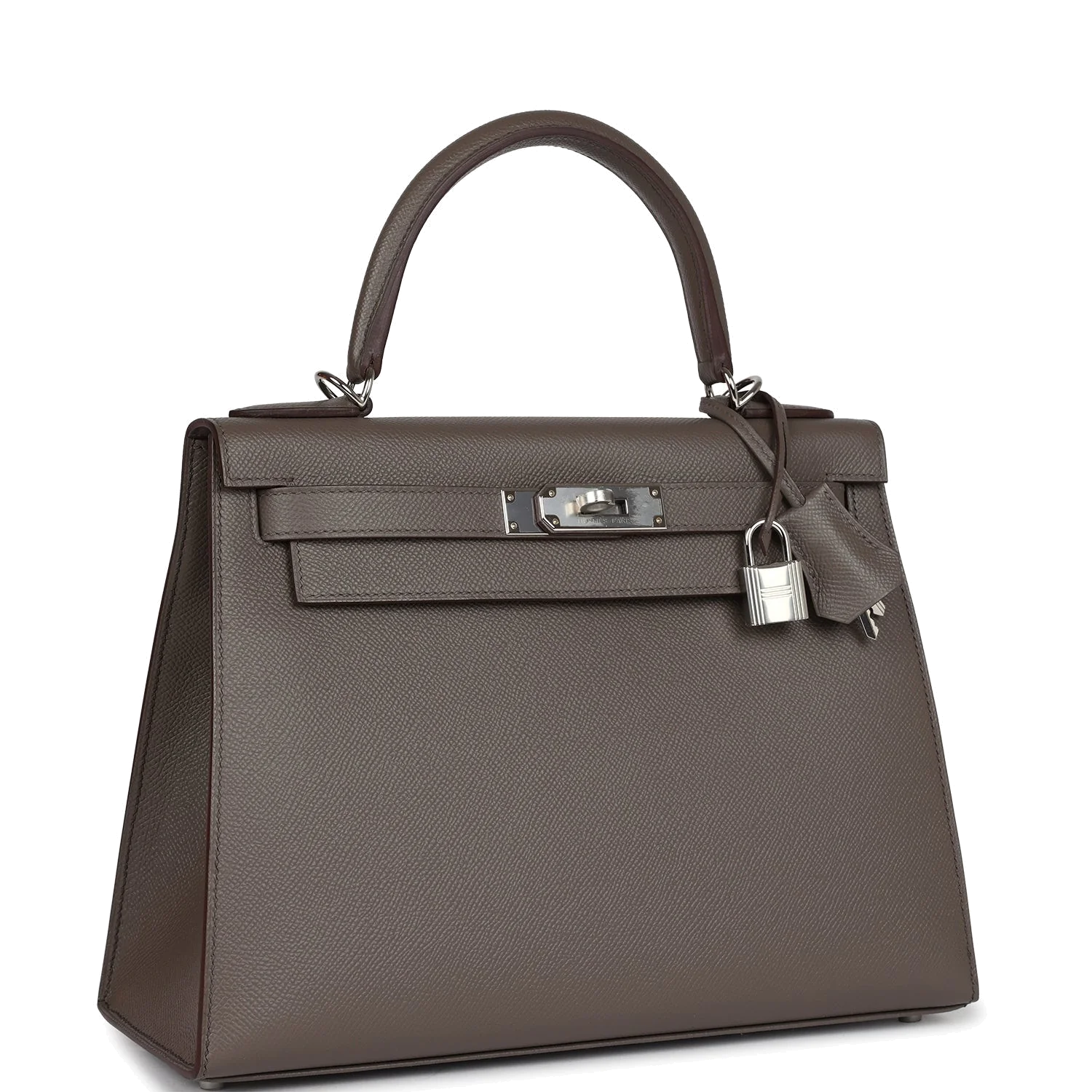 Hermes Kelly Sellier 28 Etain Epsom Palladium Hardware — фото 3