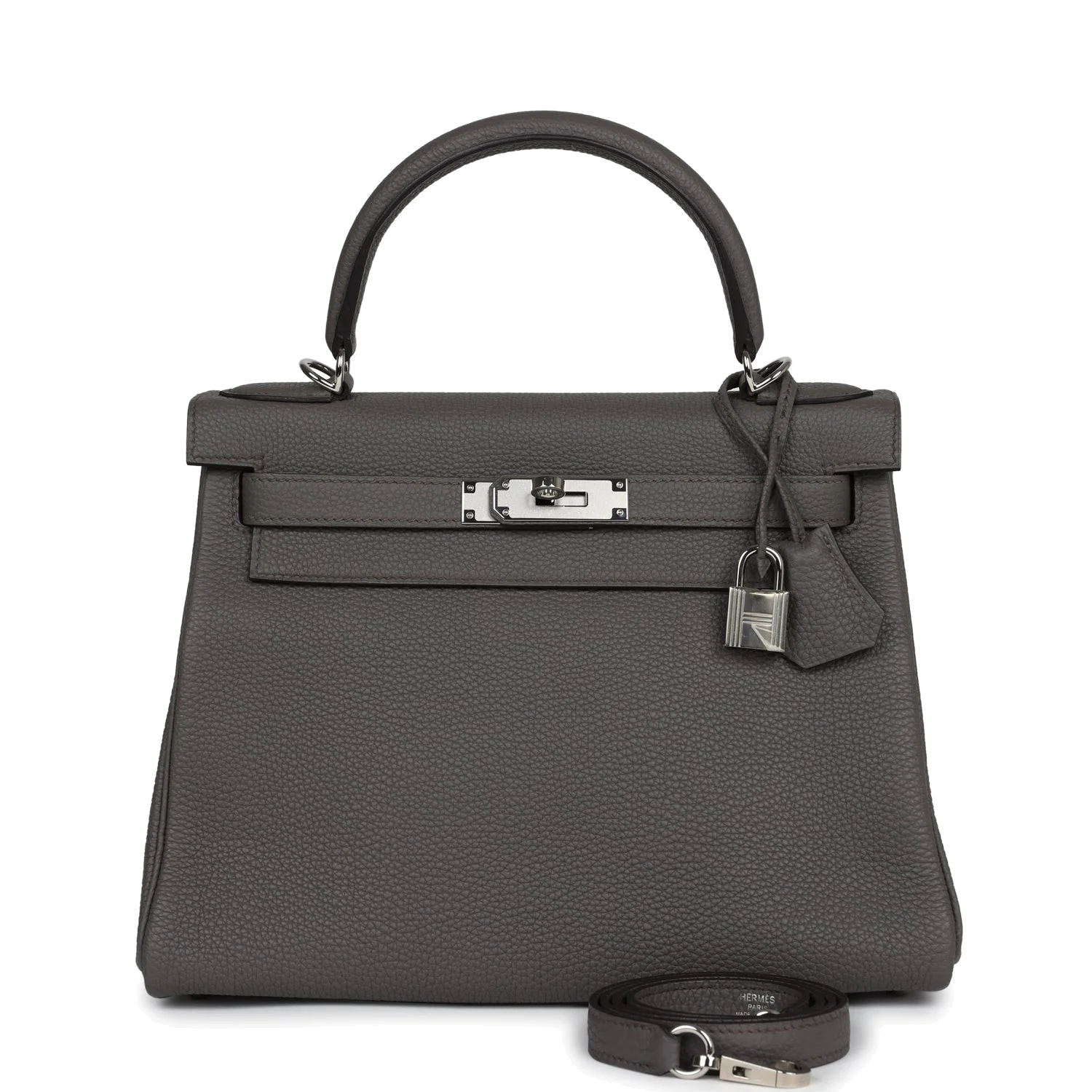 Hermes Kelly Retourne 28 Etain Togo Palladium Hardware — фото 2