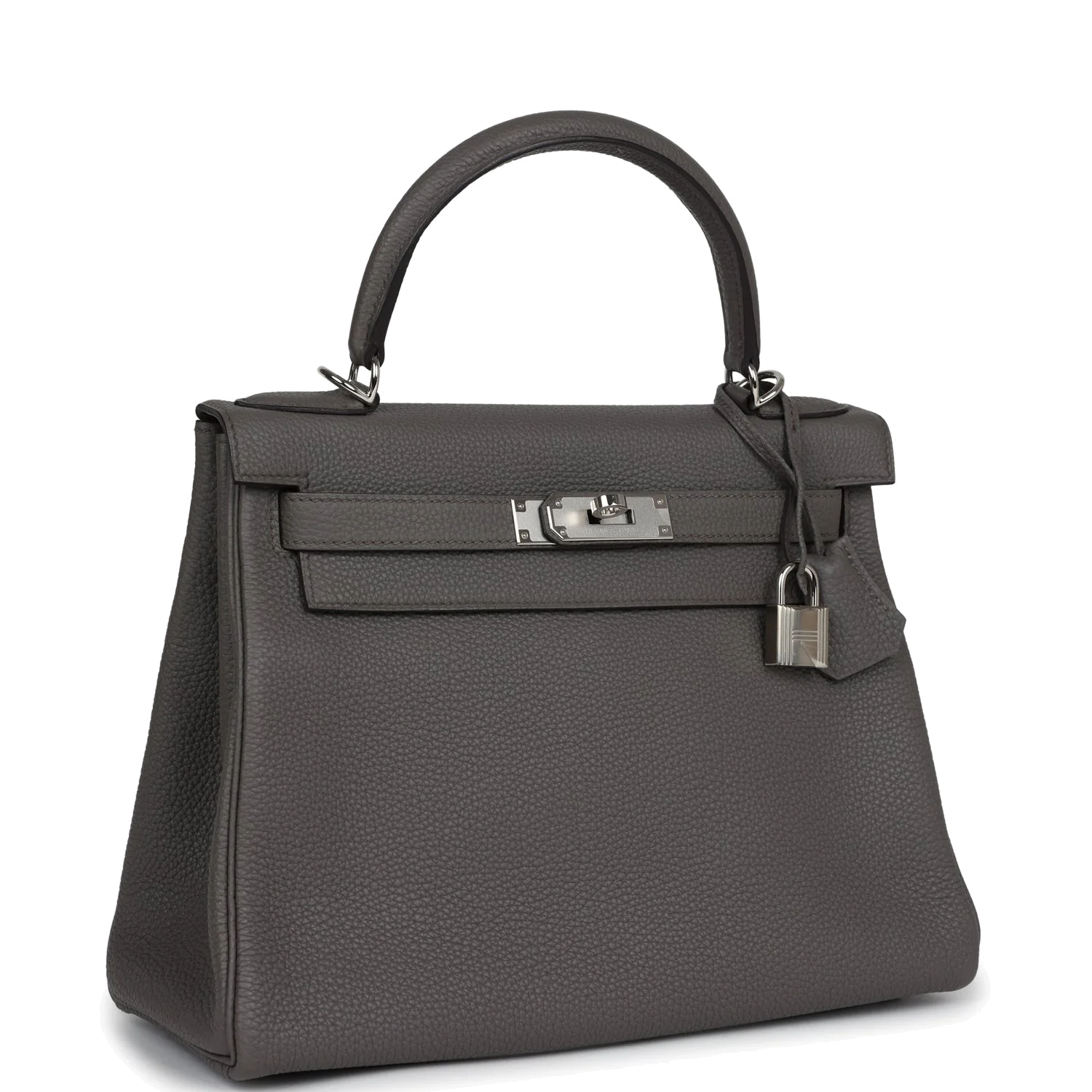 Hermes Kelly Retourne 28 Etain Togo Palladium Hardware — фото 3