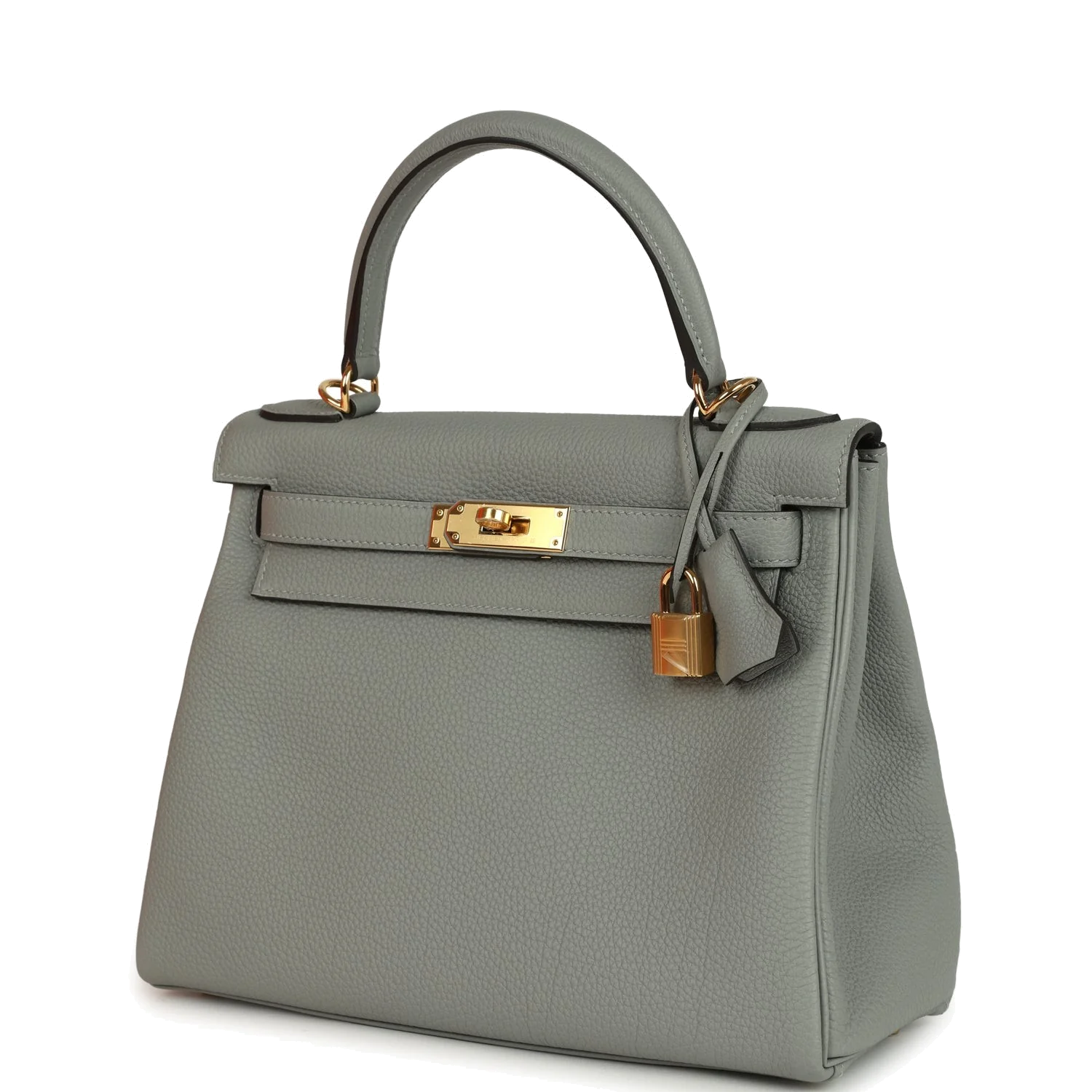 Hermes Kelly Retourne 28 Gris Mouette Togo Gold Hardware — фото 4