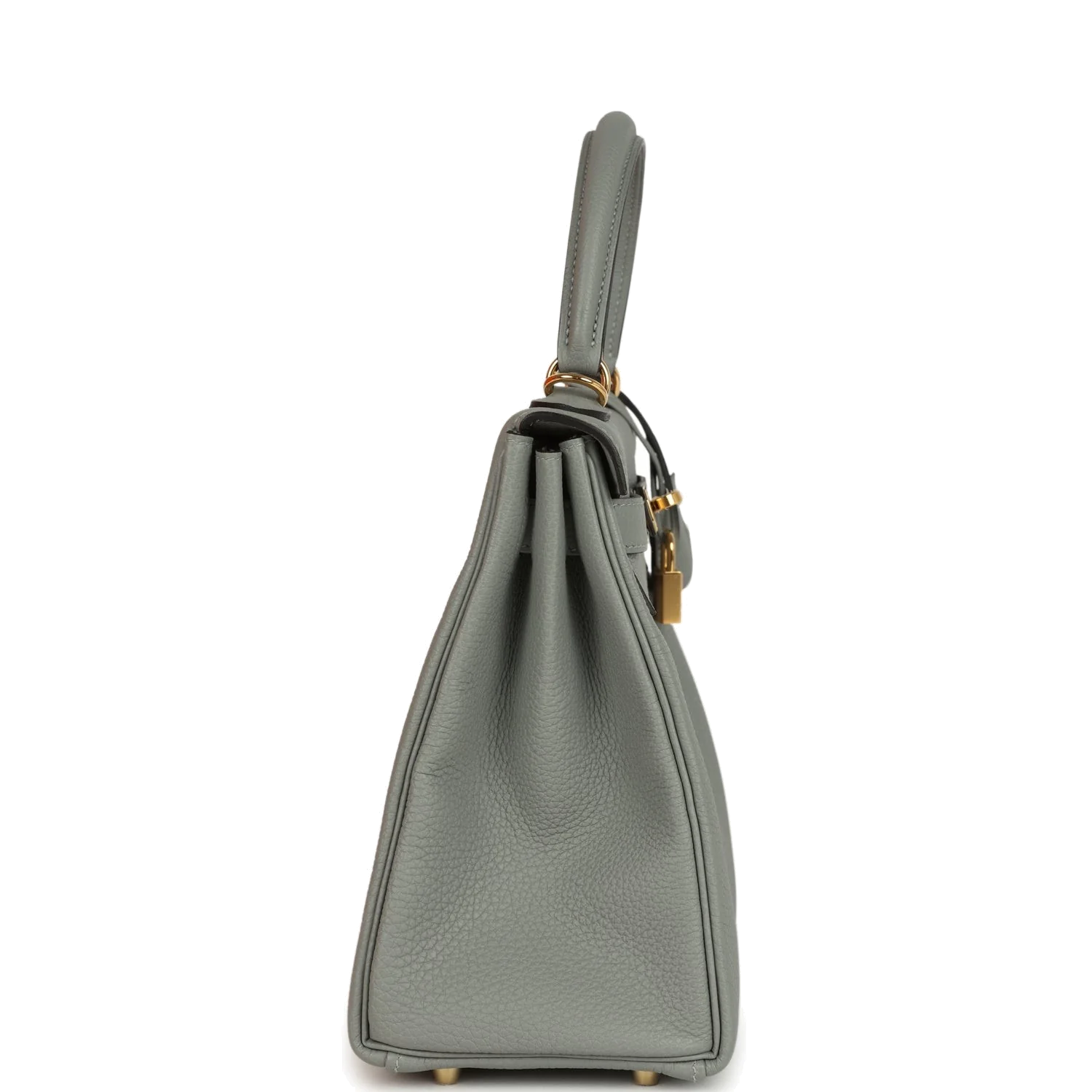 Hermes Kelly Retourne 28 Gris Mouette Togo Gold Hardware — фото 5