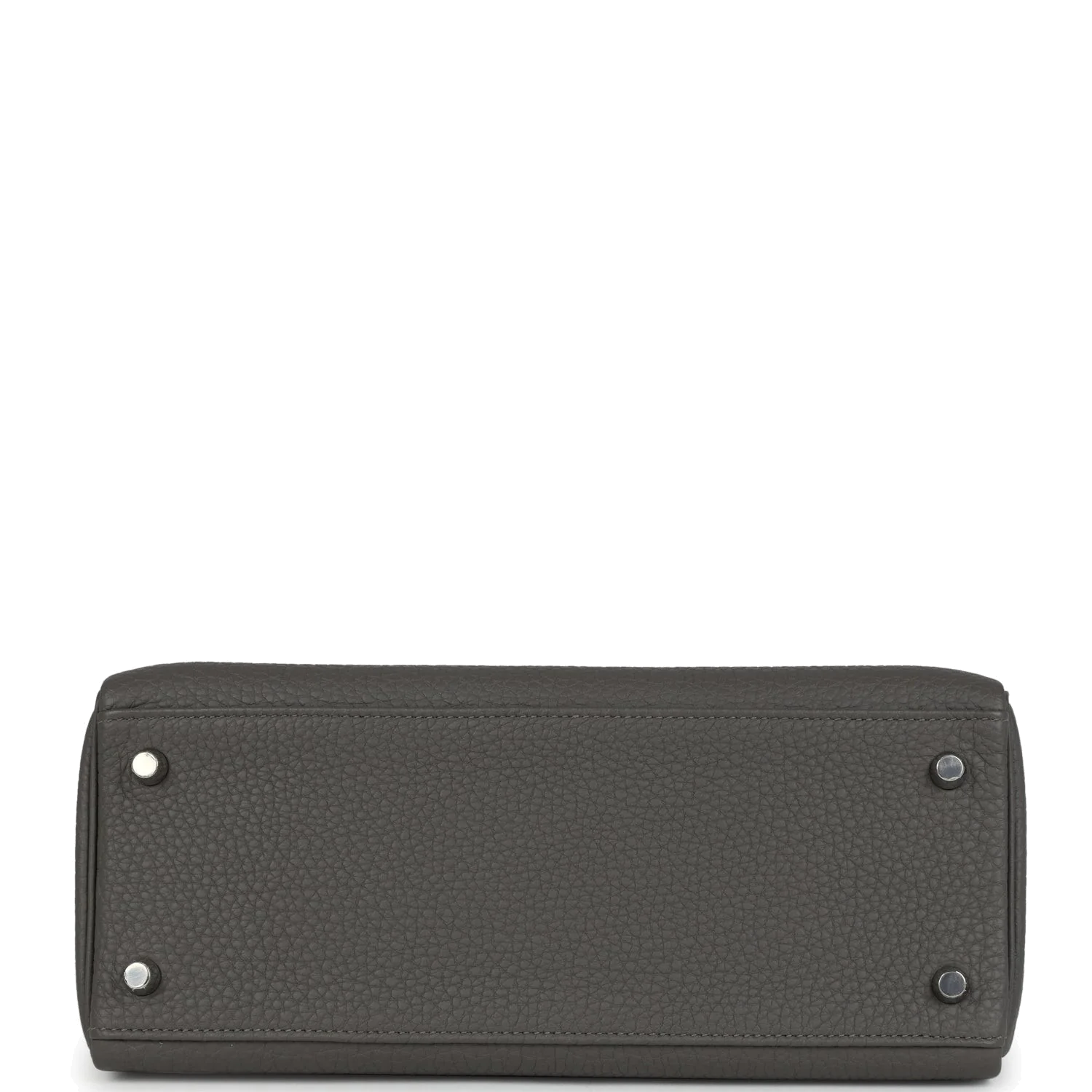 Hermes Kelly Retourne 28 Gris Meyer Clemence Palladium Hardware — фото 7