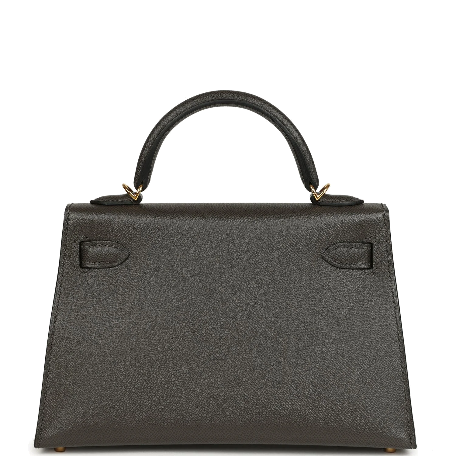 Hermes Kelly Sellier 20 Graphite Madame Gold Hardware — фото 5