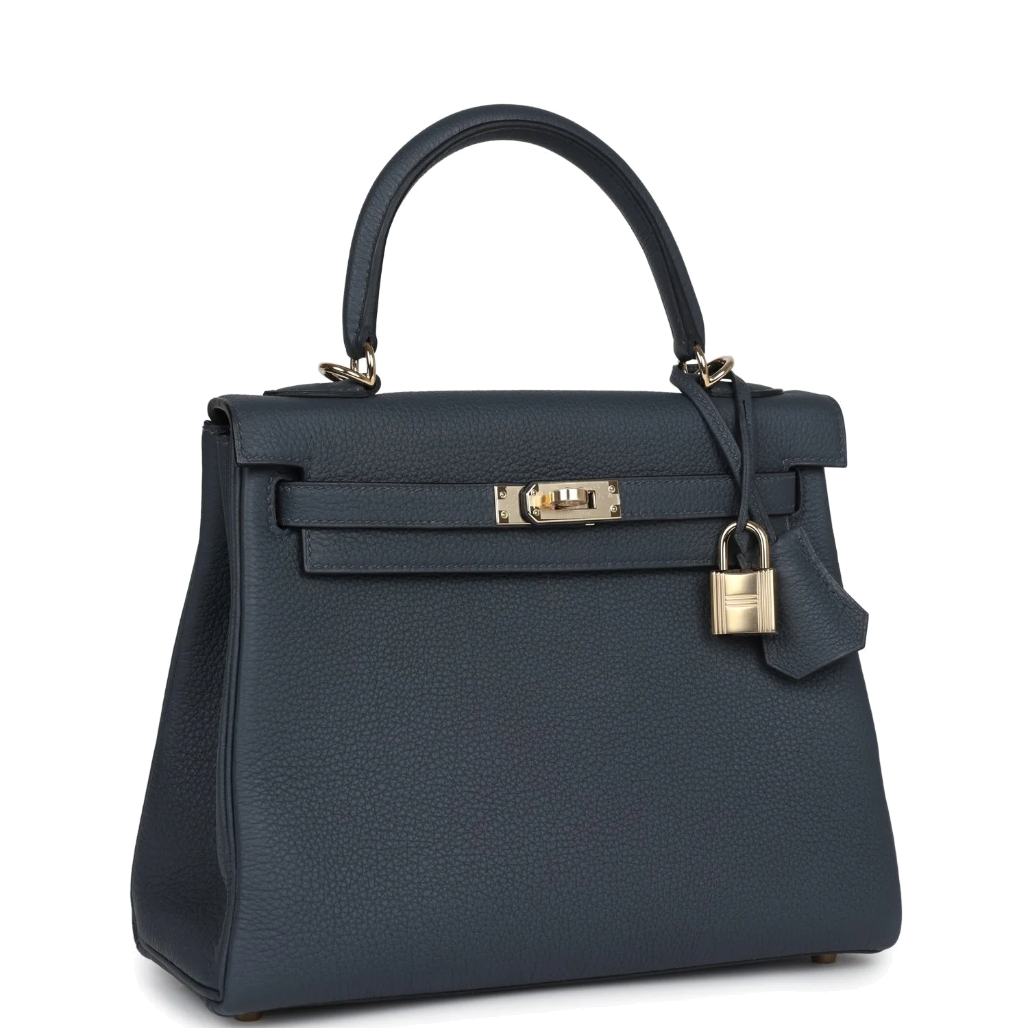 Hermes Kelly Retourne 25 Gris Misty Togo Permabrass Hardware — фото 3