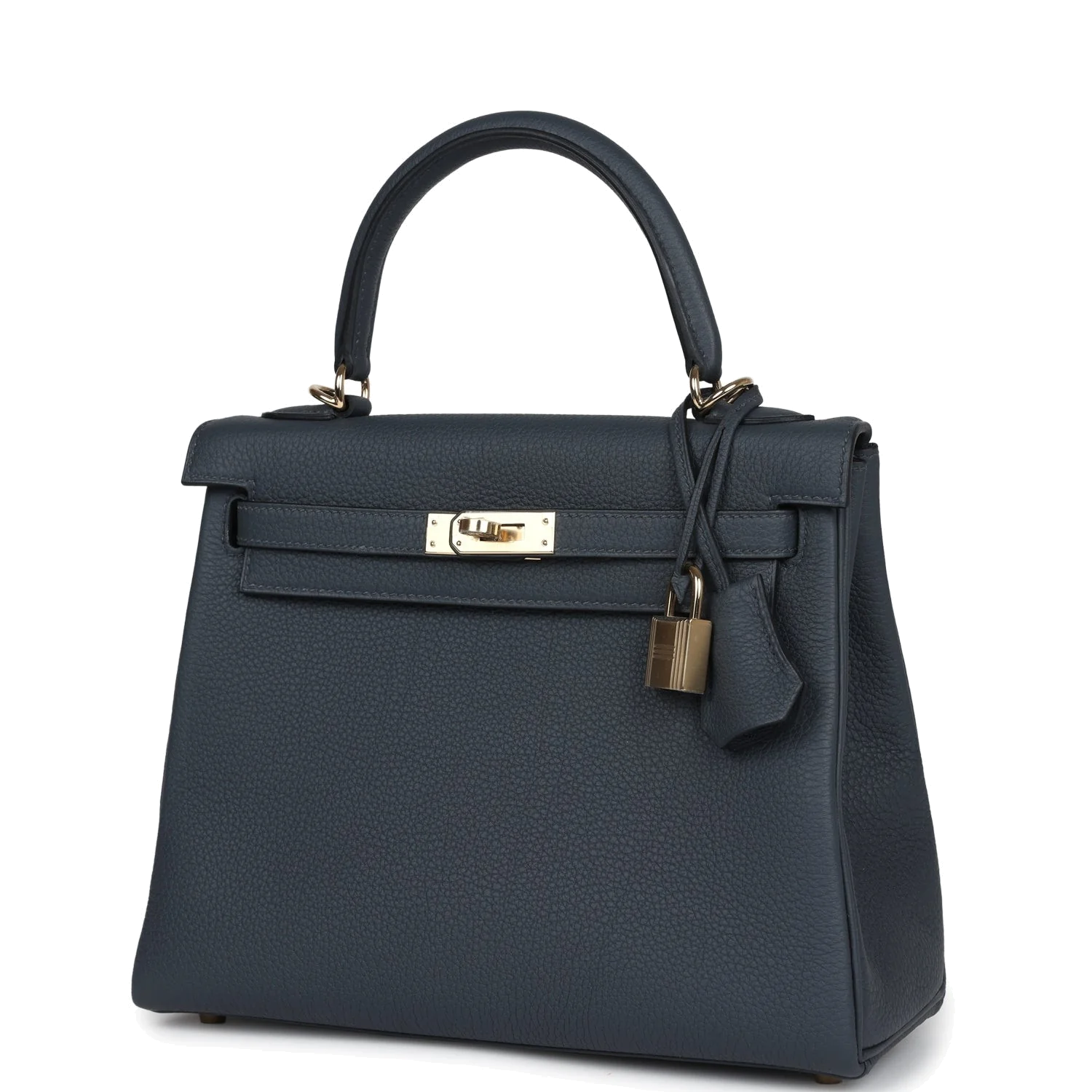 Hermes Kelly Retourne 25 Gris Misty Togo Permabrass Hardware — фото 4