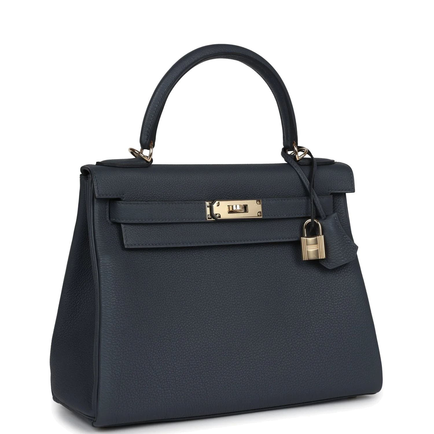 Hermes Kelly Retourne 28 Gris Misty Togo Permabrass Hardware — фото 3