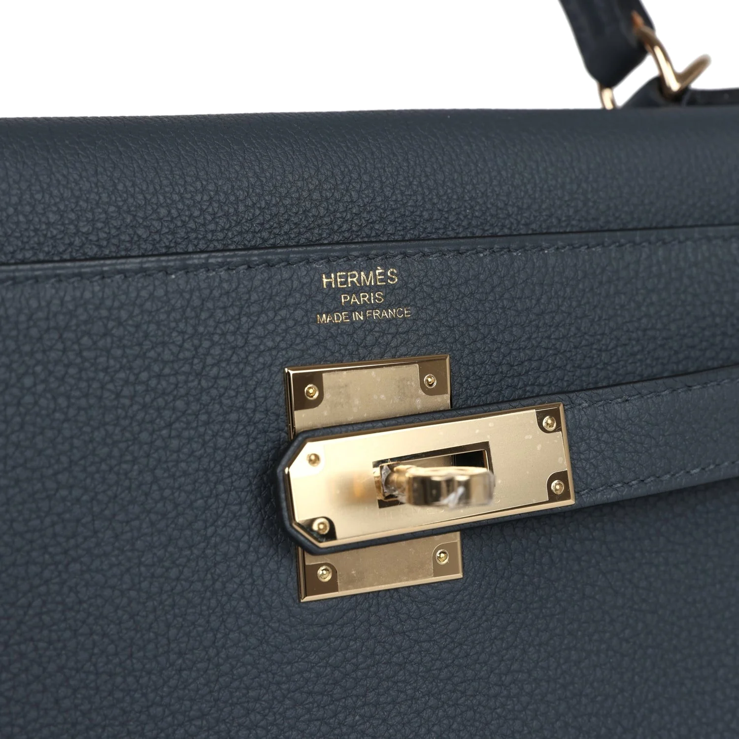 Hermes Kelly Retourne 28 Gris Misty Togo Permabrass Hardware — фото 8