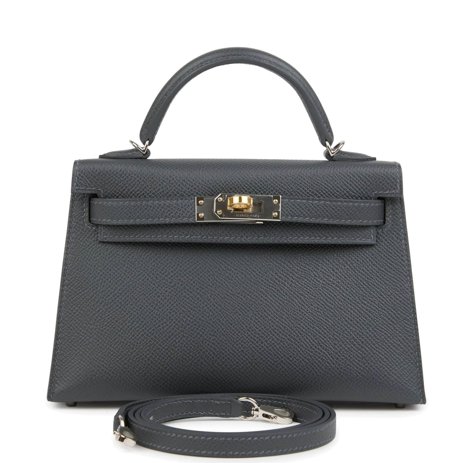 Hermes Kelly Sellier 20 Ardoise Epsom Electrum Hardware — фото 2