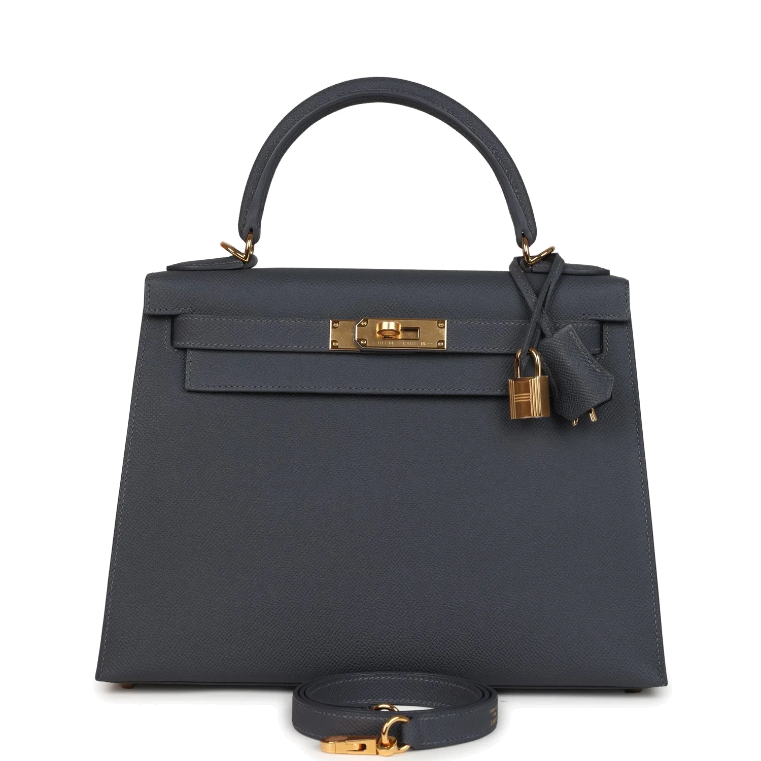 Hermes Kelly Sellier 28 Ardoise Epsom Gold Hardware