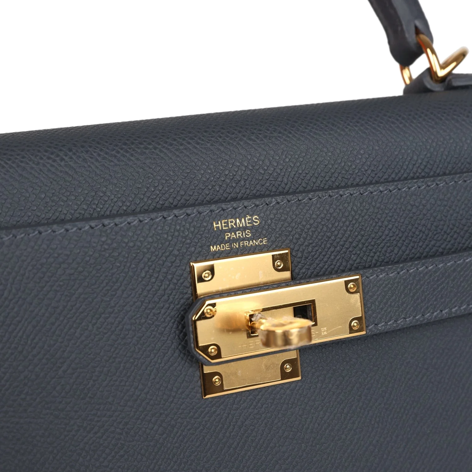 Hermes Kelly Sellier 28 Ardoise Epsom Gold Hardware — фото 8