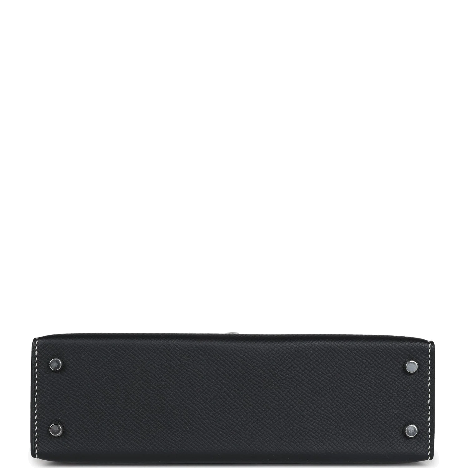 Hermes Special Order (HSS) Kelly Sellier 20 Black Verso Epsom Palladium Hardware — фото 7