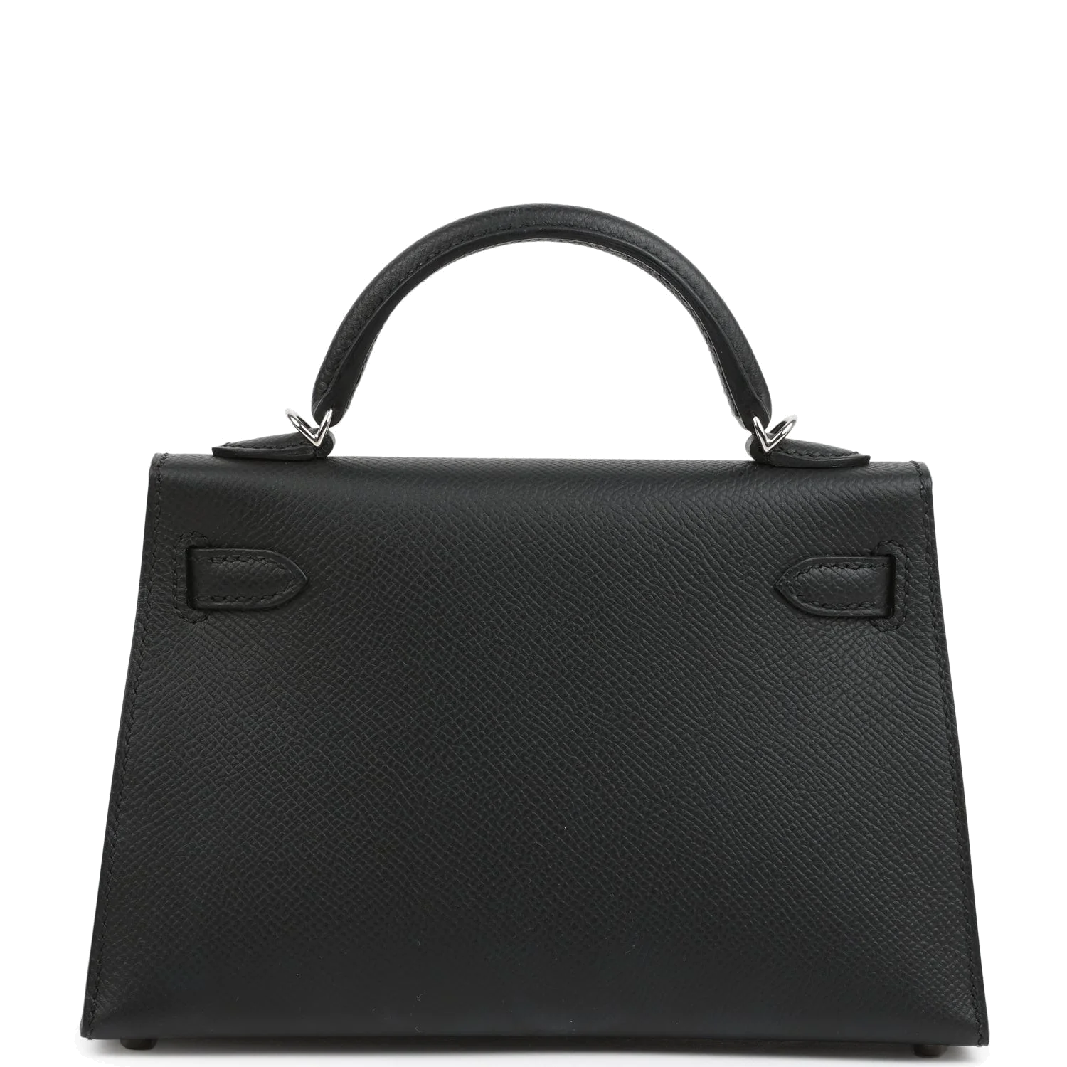 Hermes Kelly Sellier 20 Black Epsom Palladium Hardware — фото 6