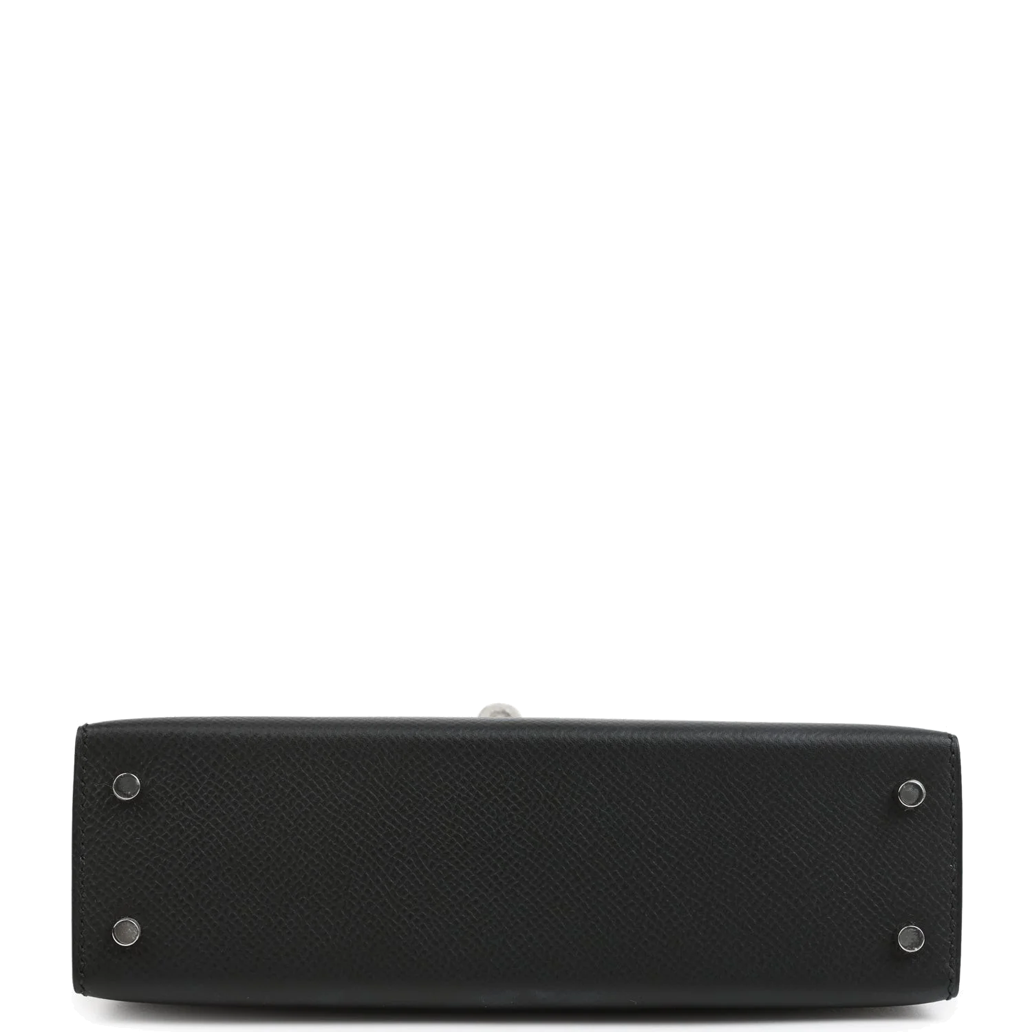 Hermes Kelly Sellier 20 Black Epsom Palladium Hardware — фото 7