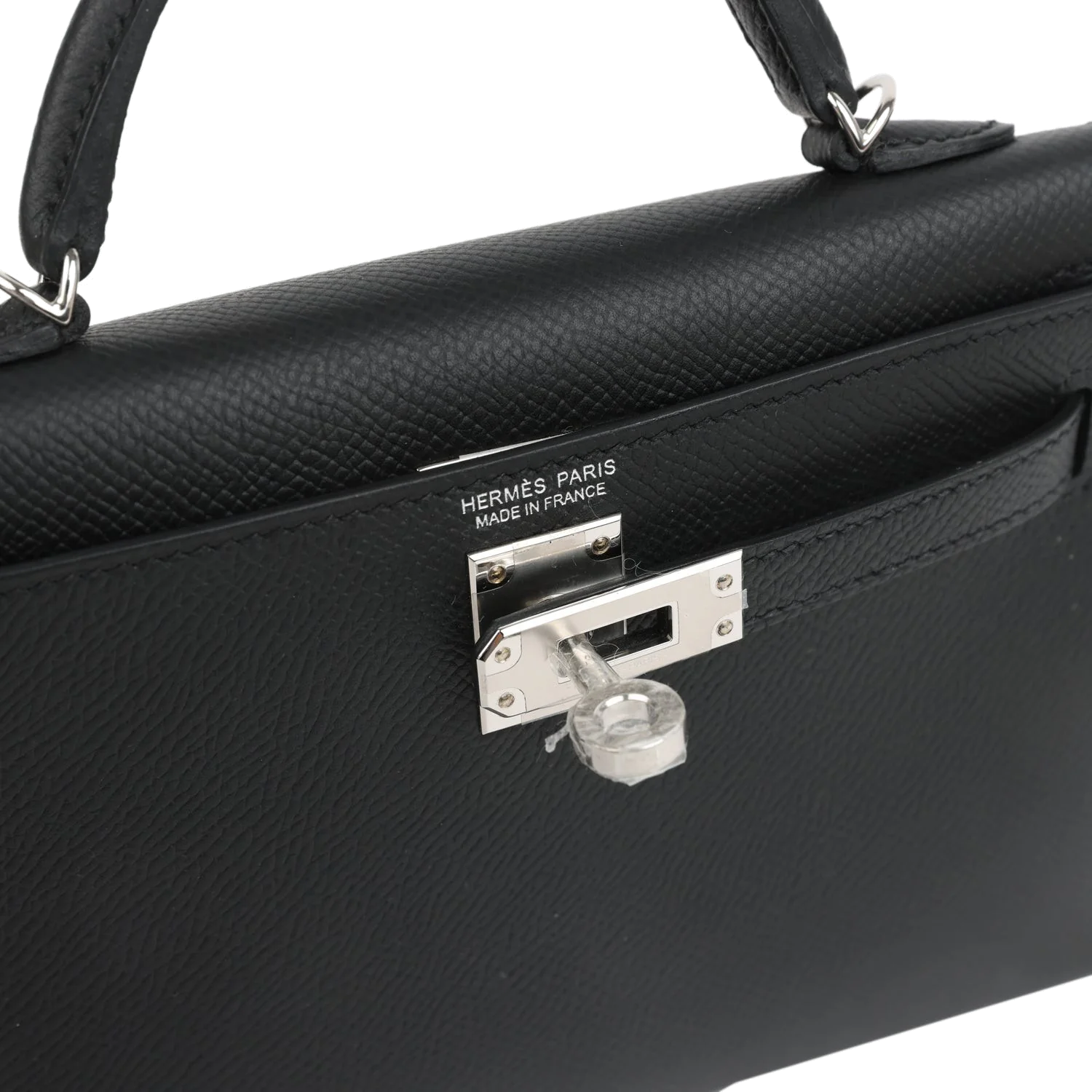 Hermes Kelly Sellier 20 Black Epsom Palladium Hardware — фото 8