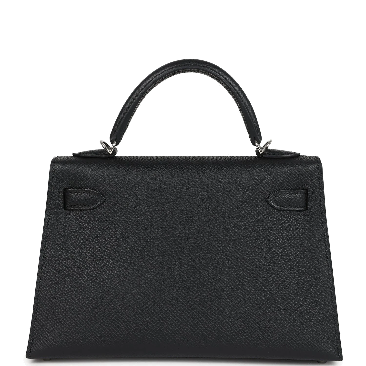 Hermes Kelly Sellier 20 Black Epsom Palladium Hardware — фото 5