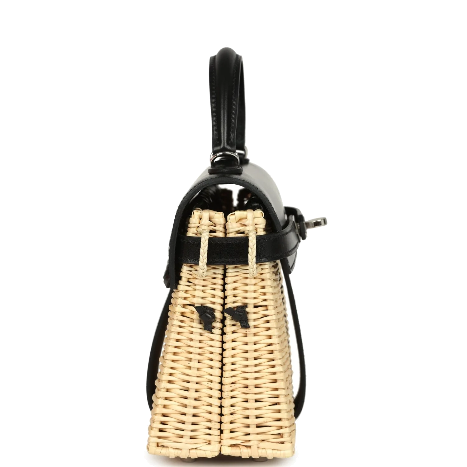 Hermes Mini Picnic Kelly 20 Black Box Palladium Hardware Черный Box — фото 4