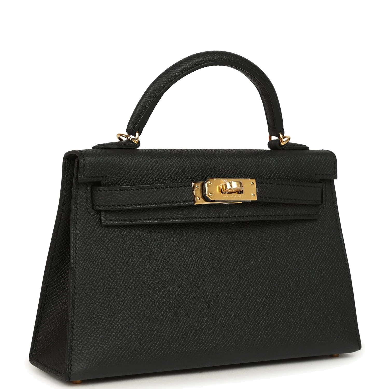 Hermes Kelly Sellier 20 Black Epsom Gold Hardware — фото 3