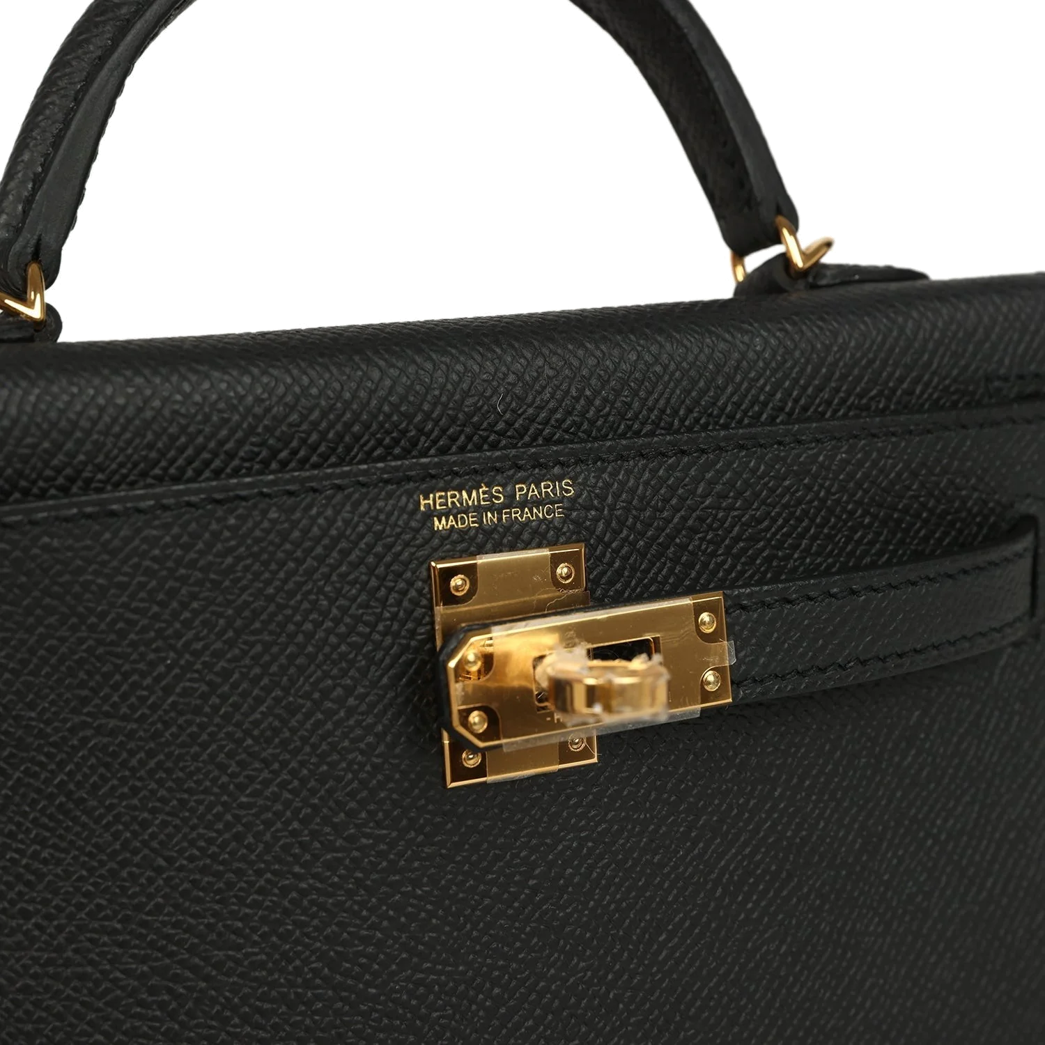 Hermes Kelly Sellier 20 Black Epsom Gold Hardware — фото 8