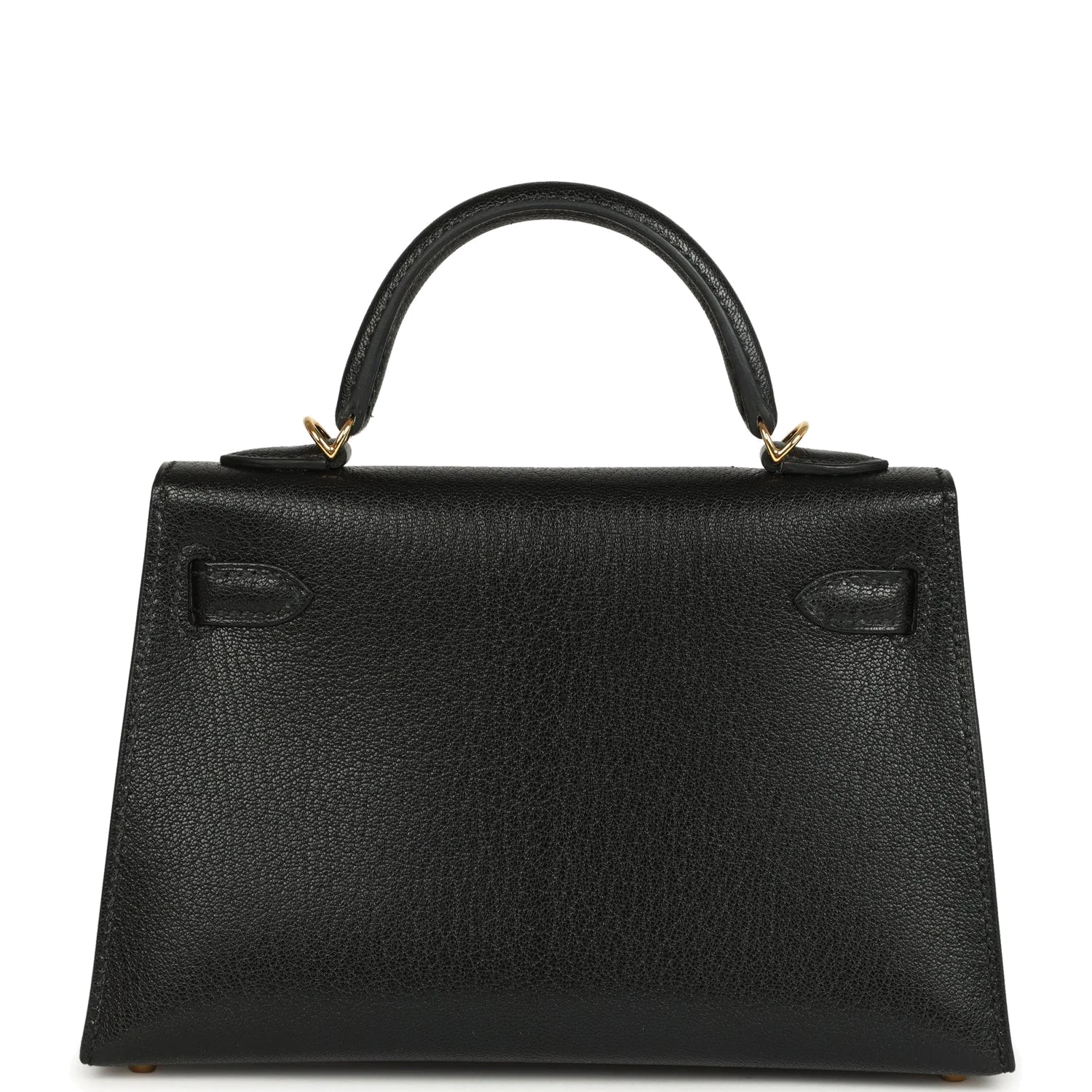 Hermes Kelly Sellier 20 Black Chevre Mysore Gold Hardware — фото 5