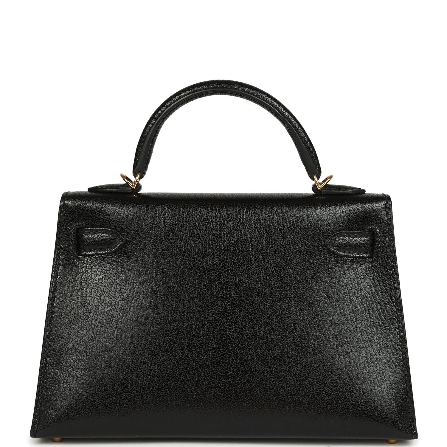 Hermes Kelly Sellier 20 Black Chevre Mysore Gold Hardware — фото 5