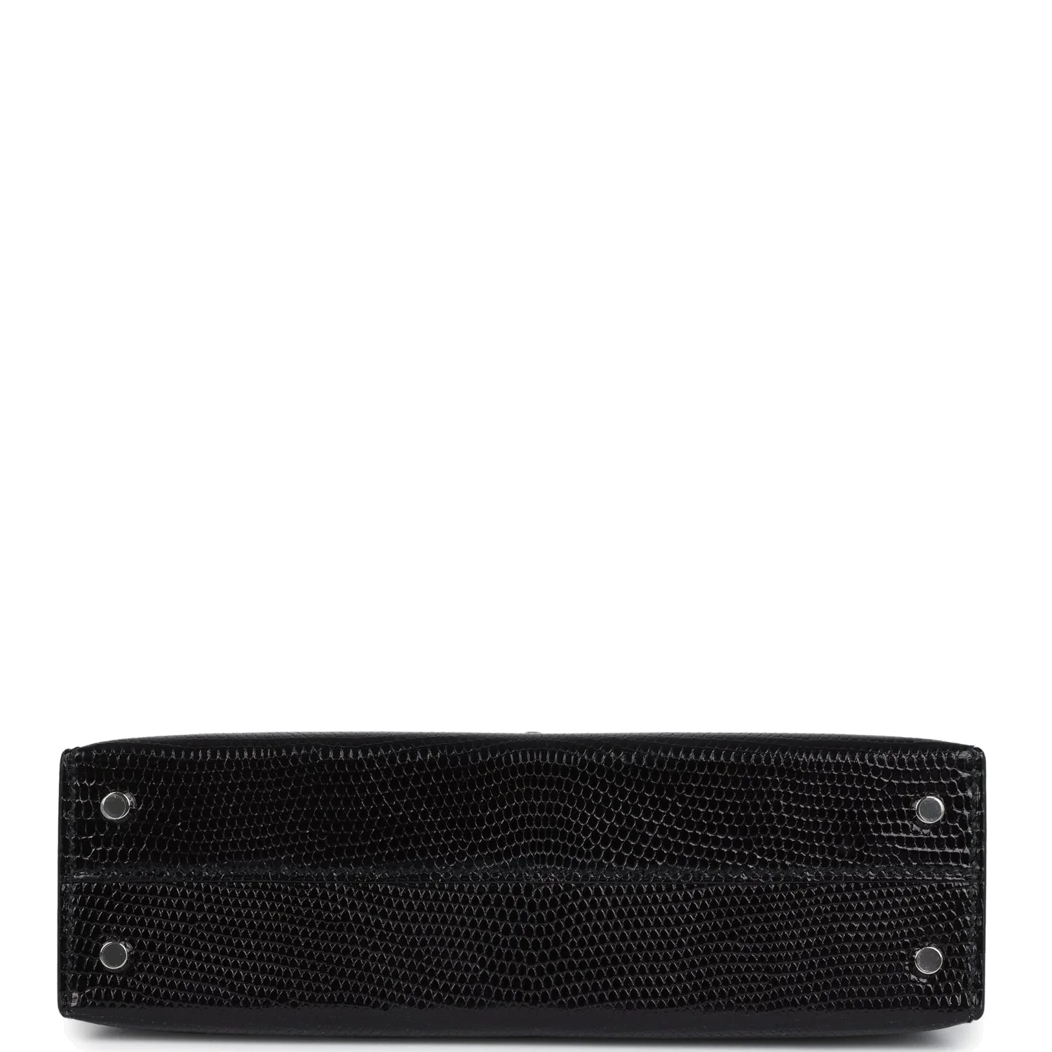 Hermes Kelly Sellier 20 Black Varanus Niloticus Lizard Palladium Hardware — фото 7